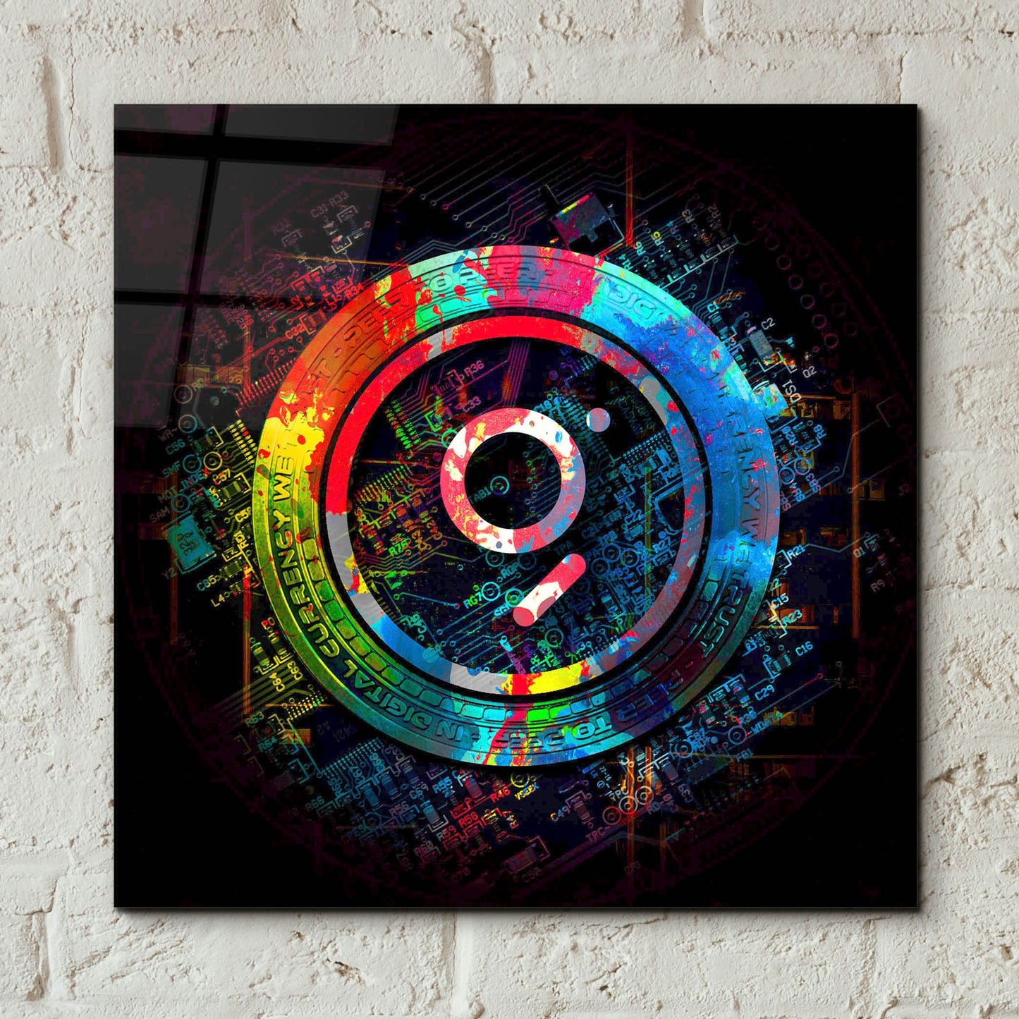 Epic Art 'The Graph GRT Crypto Power' by Epic Portfolio, Acrylic Glass Wall Art,12x12