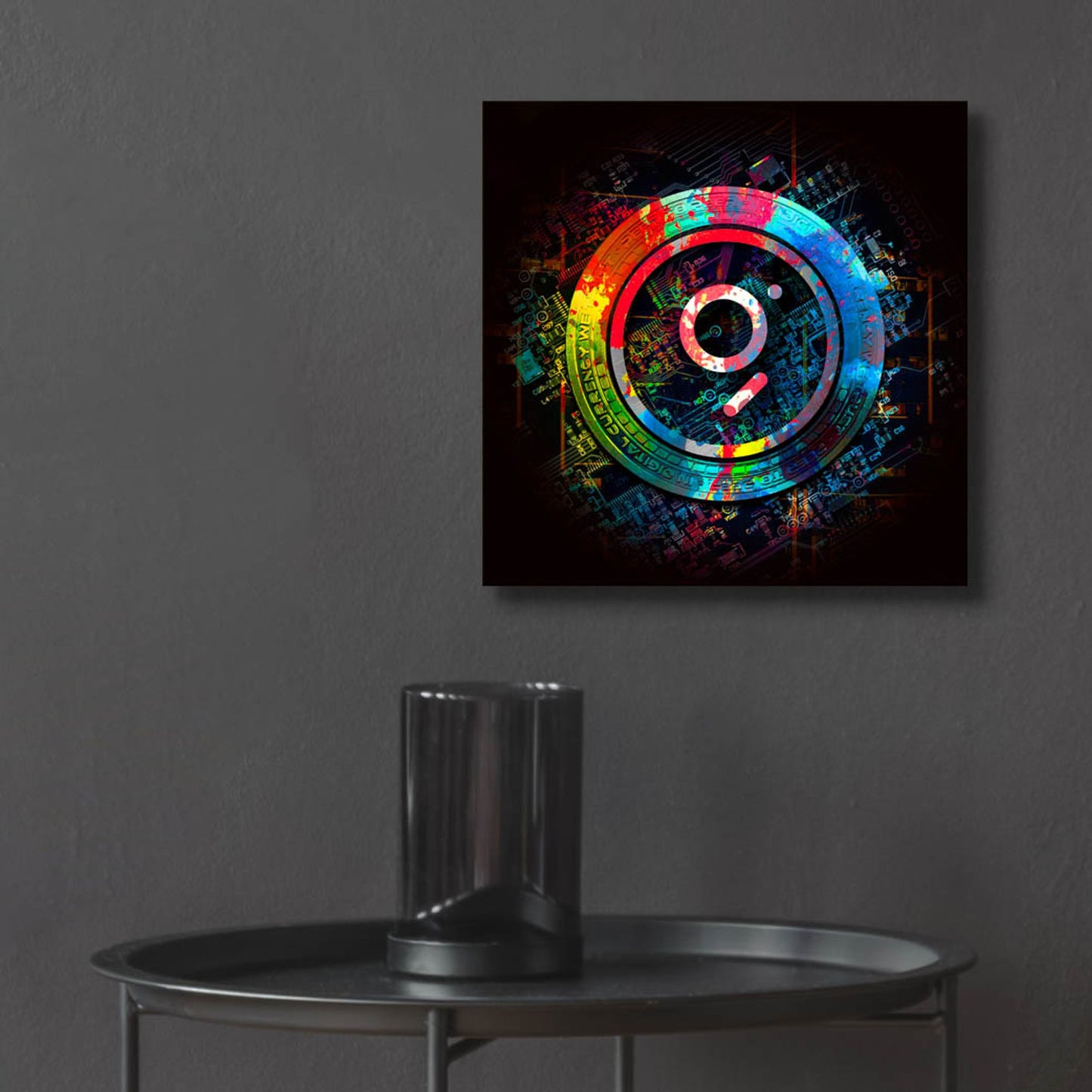 Epic Art 'The Graph GRT Crypto Power' by Epic Portfolio, Acrylic Glass Wall Art,12x12