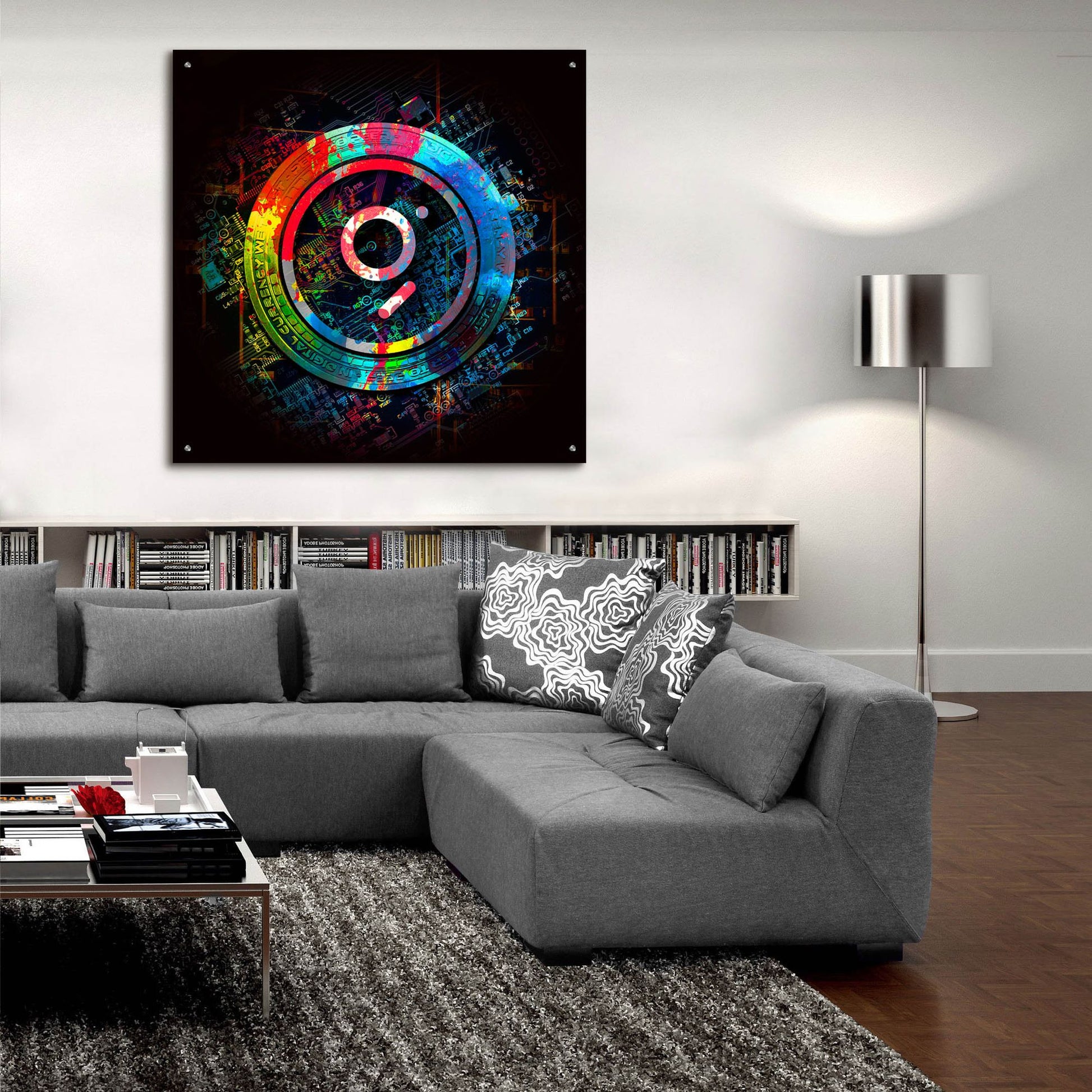 Epic Art 'The Graph GRT Crypto Power' by Epic Portfolio, Acrylic Glass Wall Art,36x36