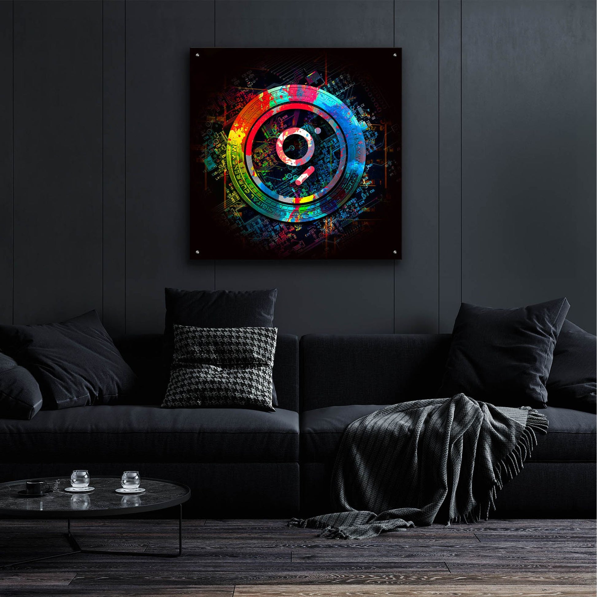 Epic Art 'The Graph GRT Crypto Power' by Epic Portfolio, Acrylic Glass Wall Art,36x36