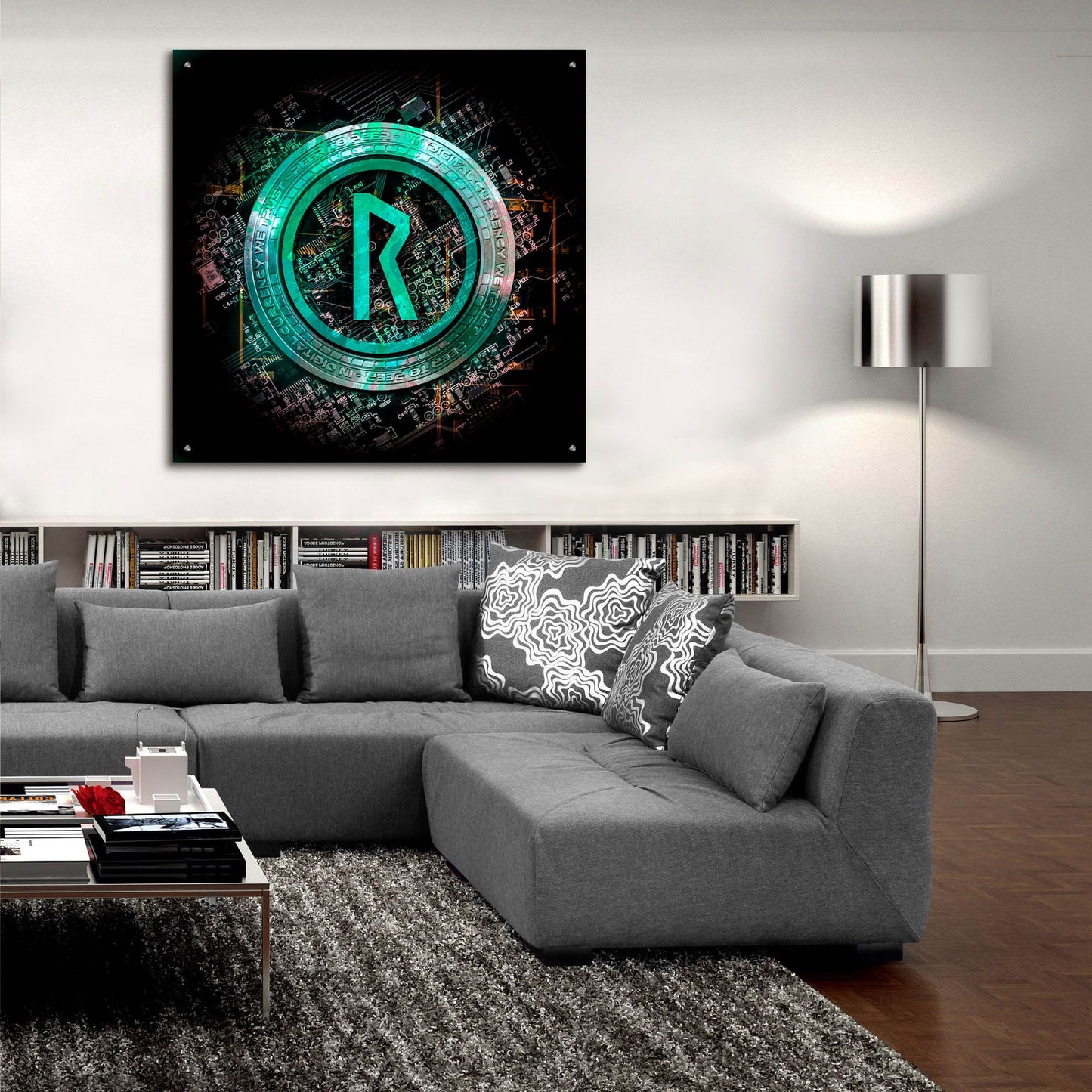 Epic Art 'Thorchain Rune Crypto Power' by Epic Portfolio, Acrylic Glass Wall Art,36x36