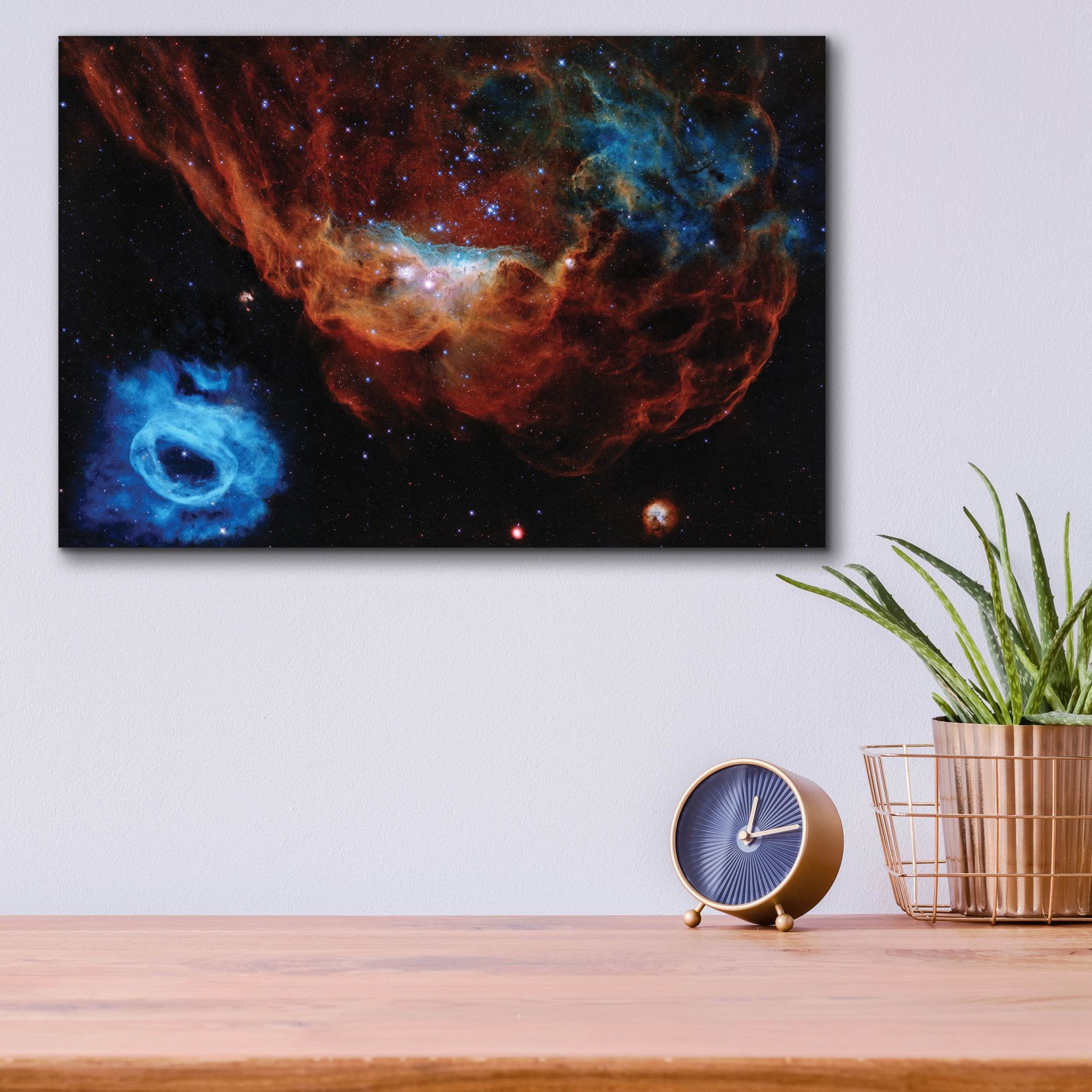 Epic Art 'The Cosmic Reef NGC 2014 and NGC 2020' by Hubble Space Telescope, Acrylic Glass Wall Art,16x12