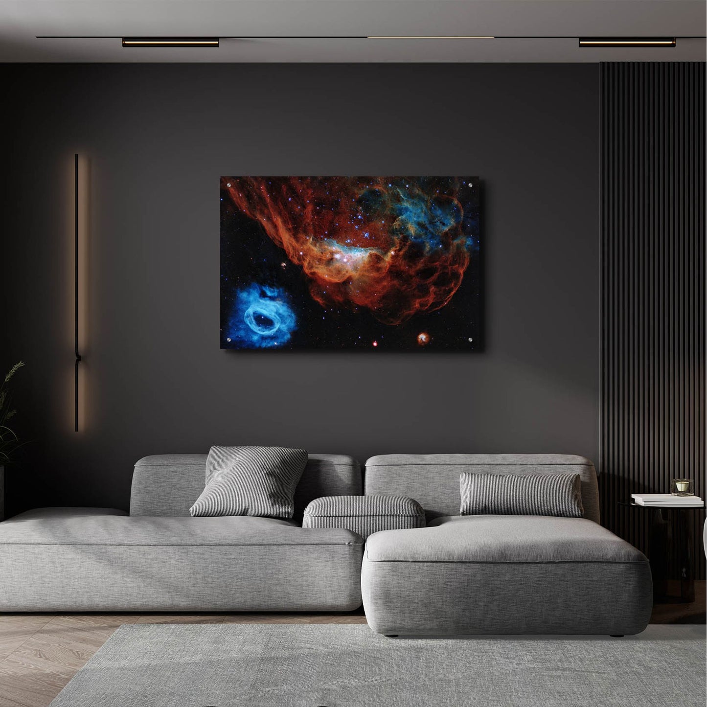 Epic Art 'The Cosmic Reef NGC 2014 and NGC 2020' by Hubble Space Telescope, Acrylic Glass Wall Art,36x24