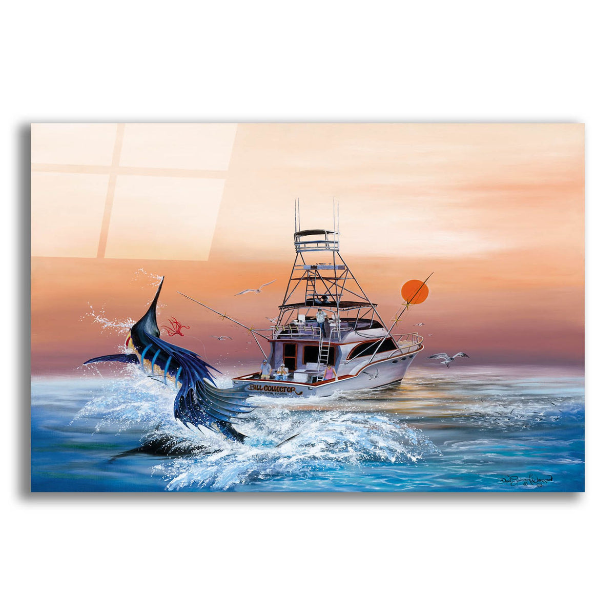 Epic Art 'Bill Collector' by Dann Spider Warren, Acrylic Glass Wall Art