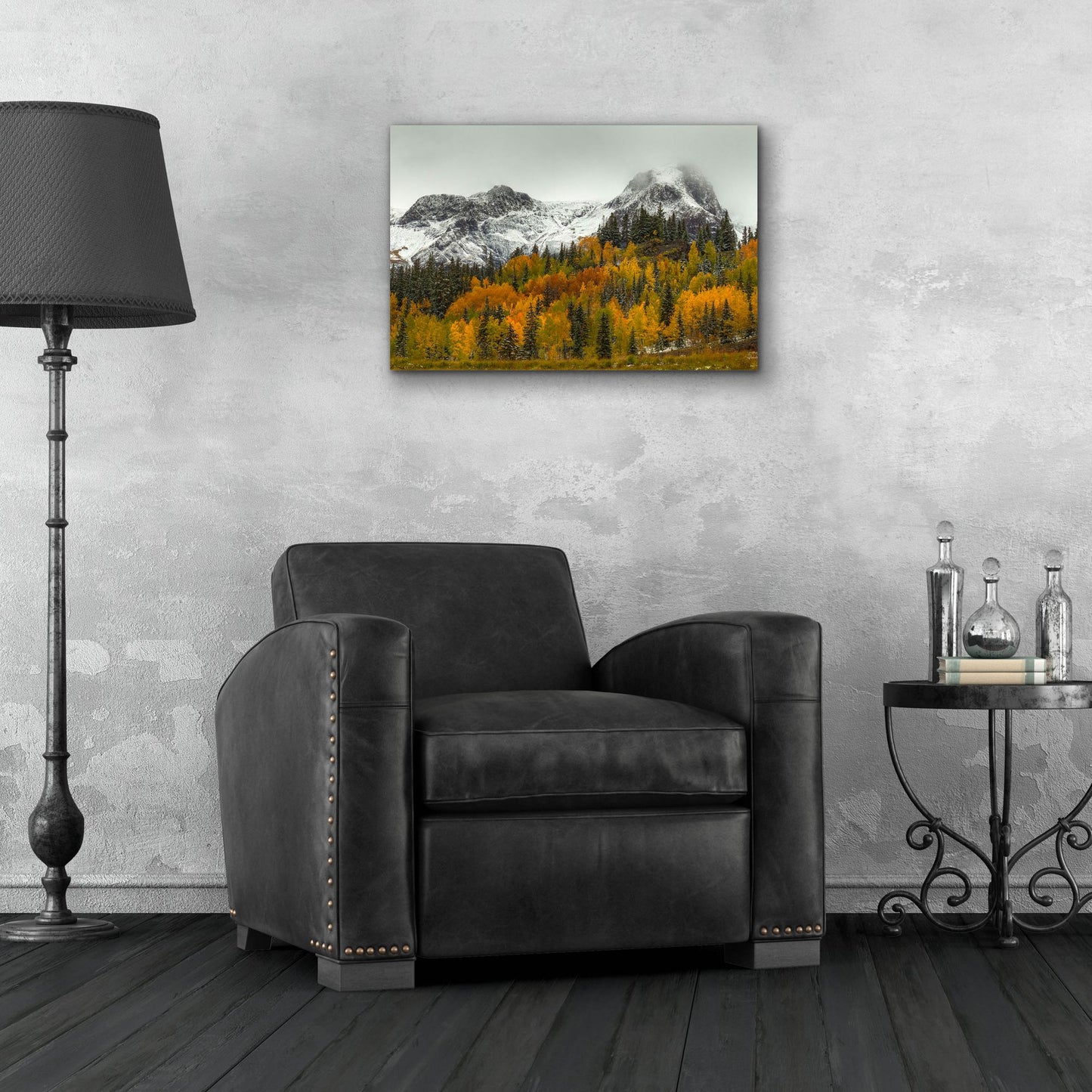 Epic Art 'A Rocky Mountain Autumn' by Bill Sherrell, Acrylic Glass Wall Art,24x16