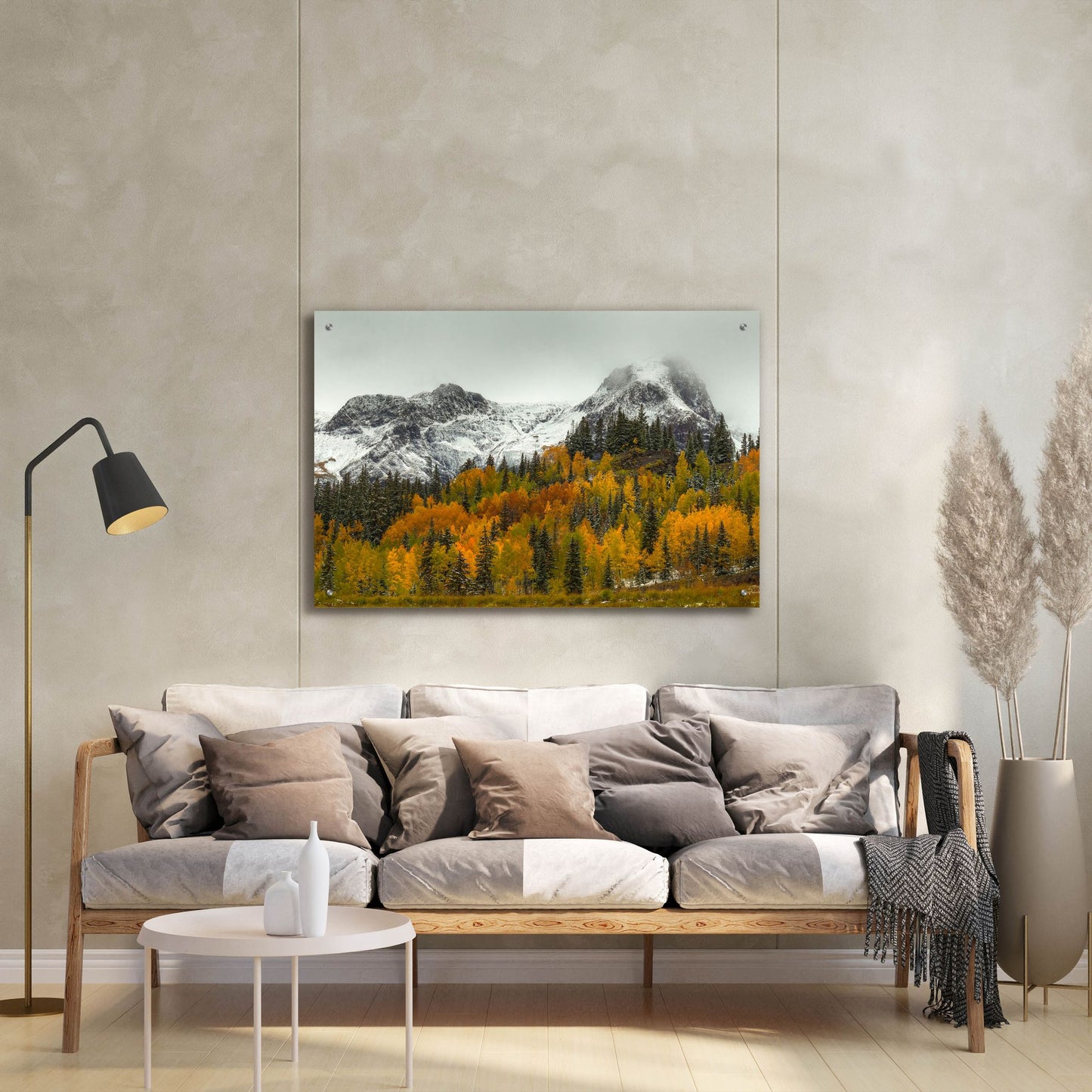 Epic Art 'A Rocky Mountain Autumn' by Bill Sherrell, Acrylic Glass Wall Art,36x24