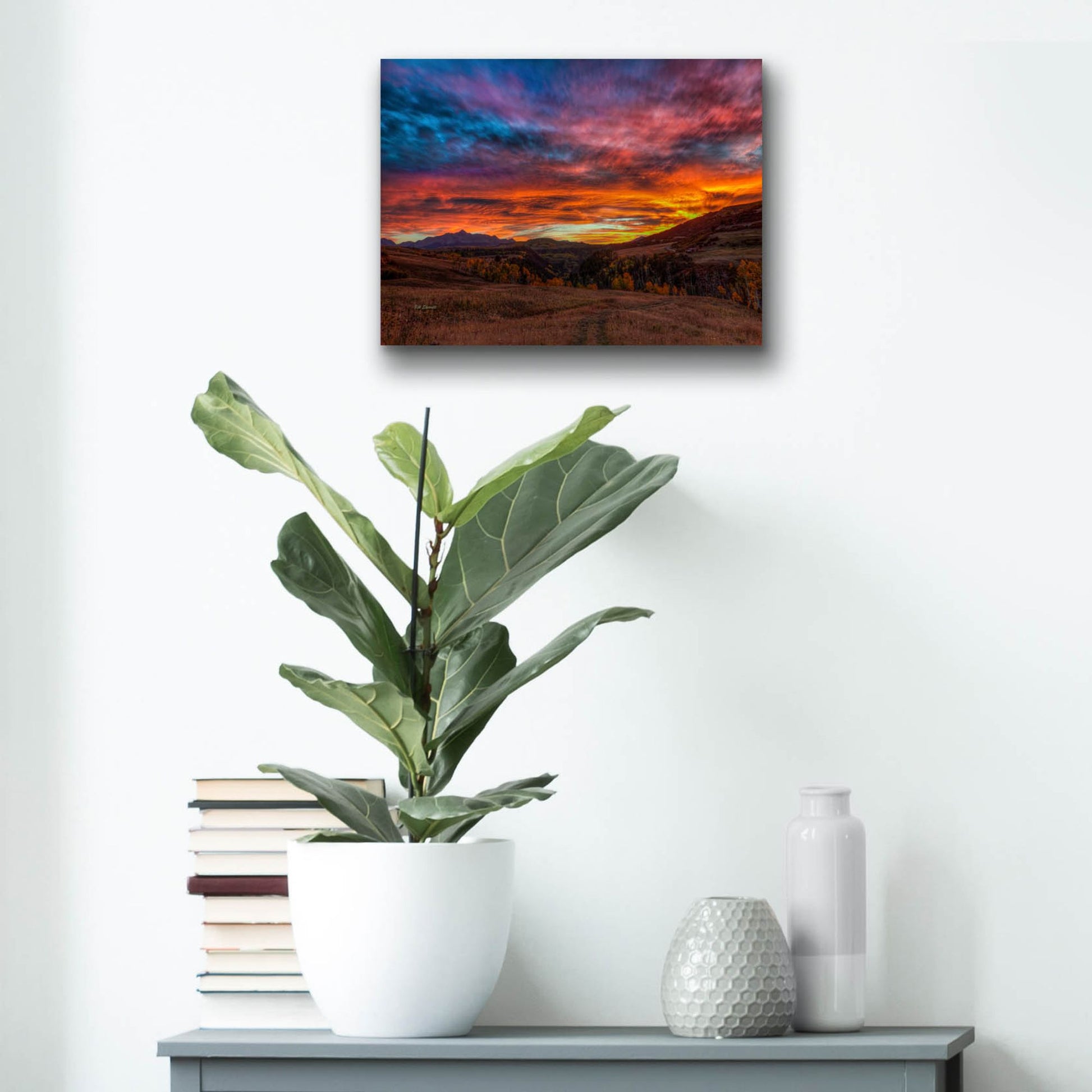 Epic Art 'A Sunset To Remember' by Bill Sherrell, Acrylic Glass Wall Art,16x12