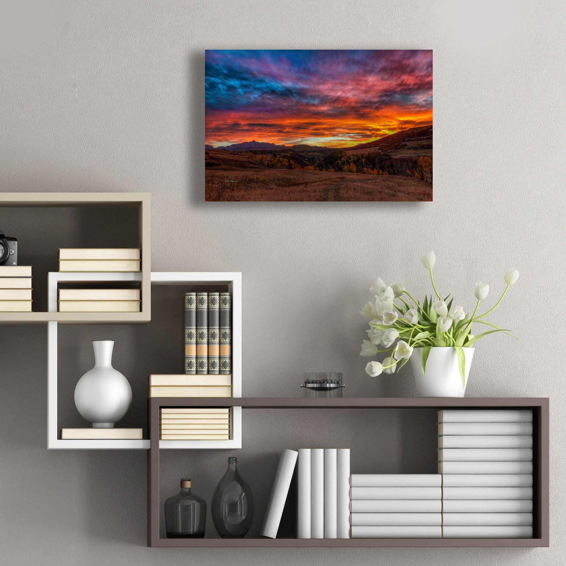 Epic Art 'A Sunset To Remember' by Bill Sherrell, Acrylic Glass Wall Art,24x16