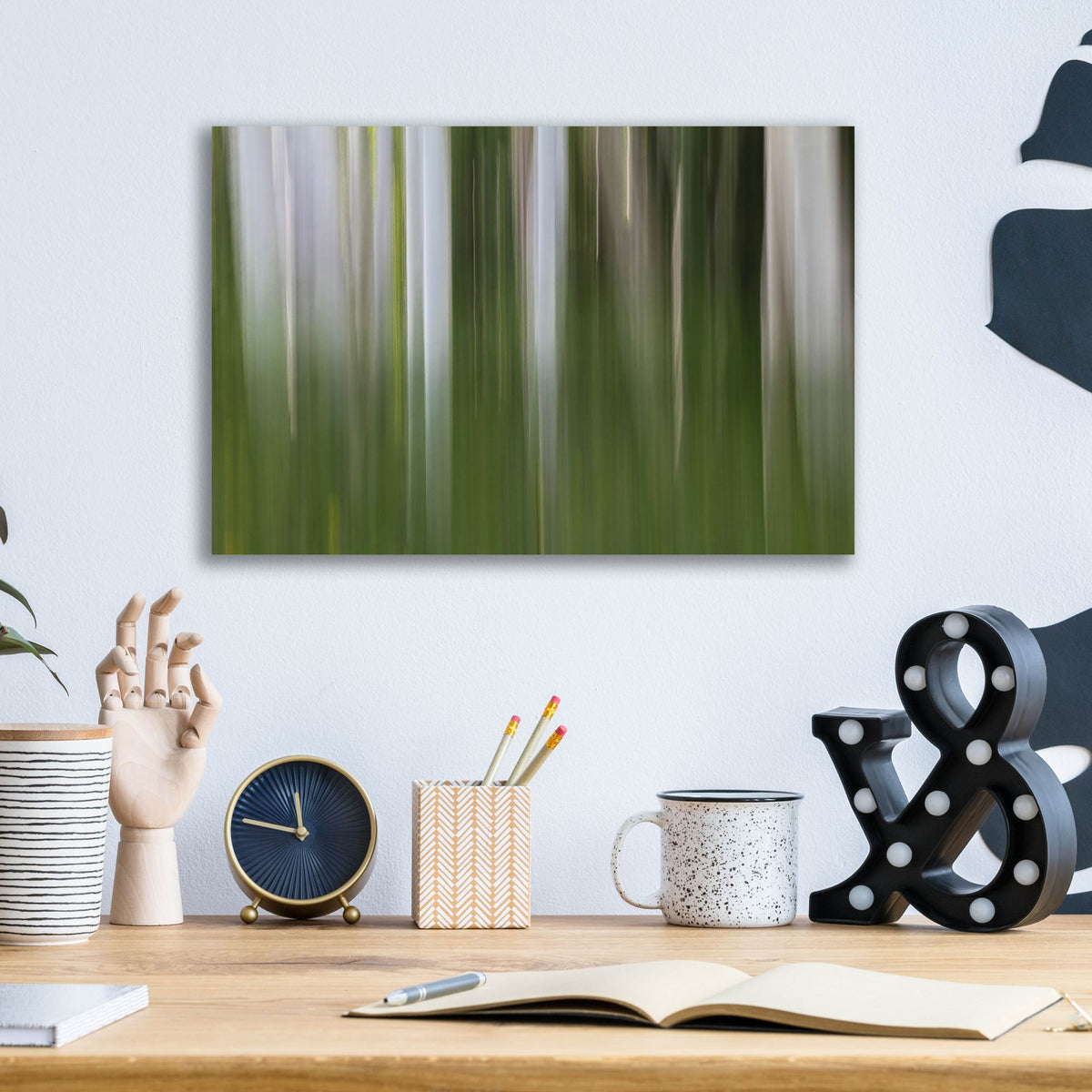 Epic Art 'Aspen Forest In The Spring V1' by Bill Sherrell, Acrylic Glass Wall Art,16x12