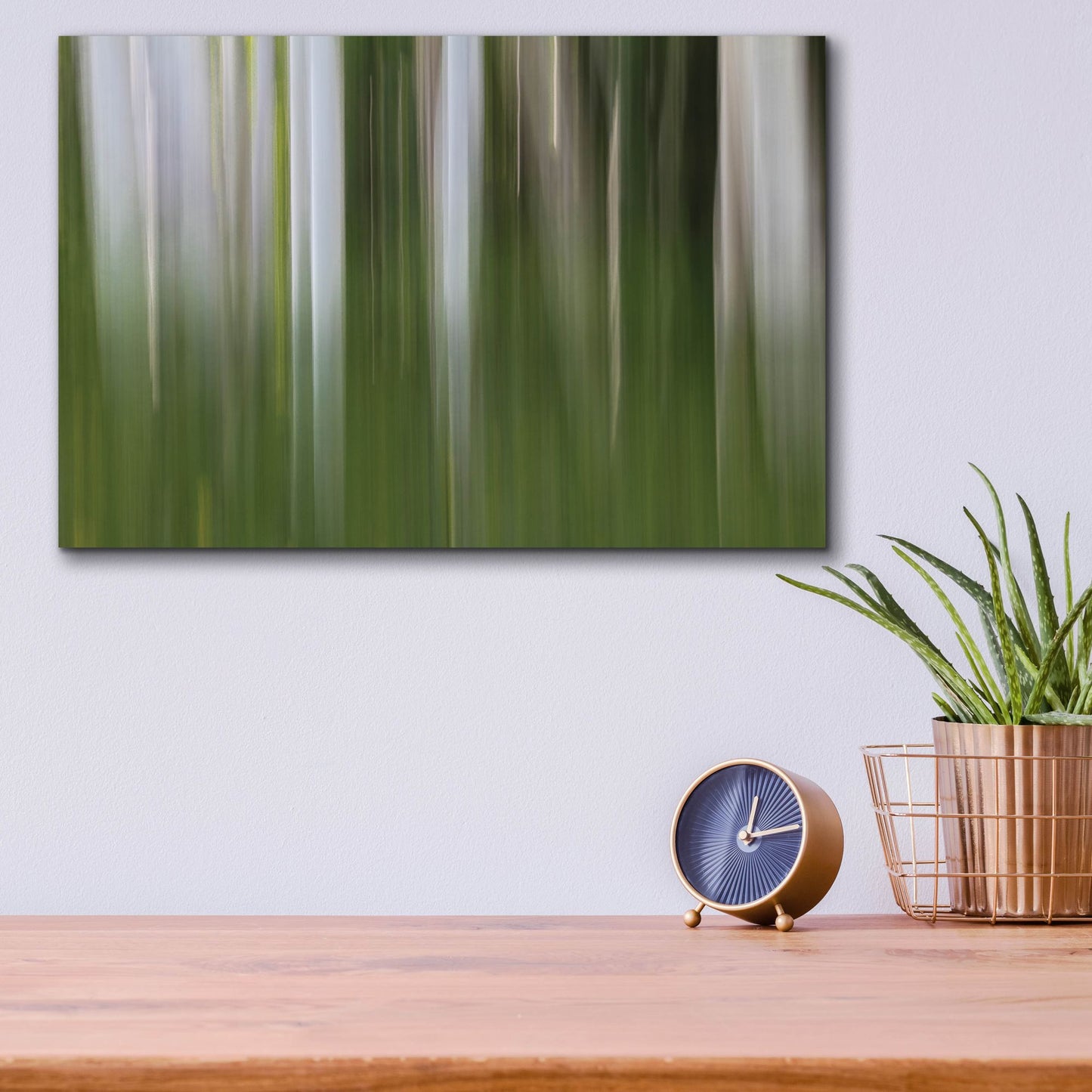 Epic Art 'Aspen Forest In The Spring V1' by Bill Sherrell, Acrylic Glass Wall Art,16x12