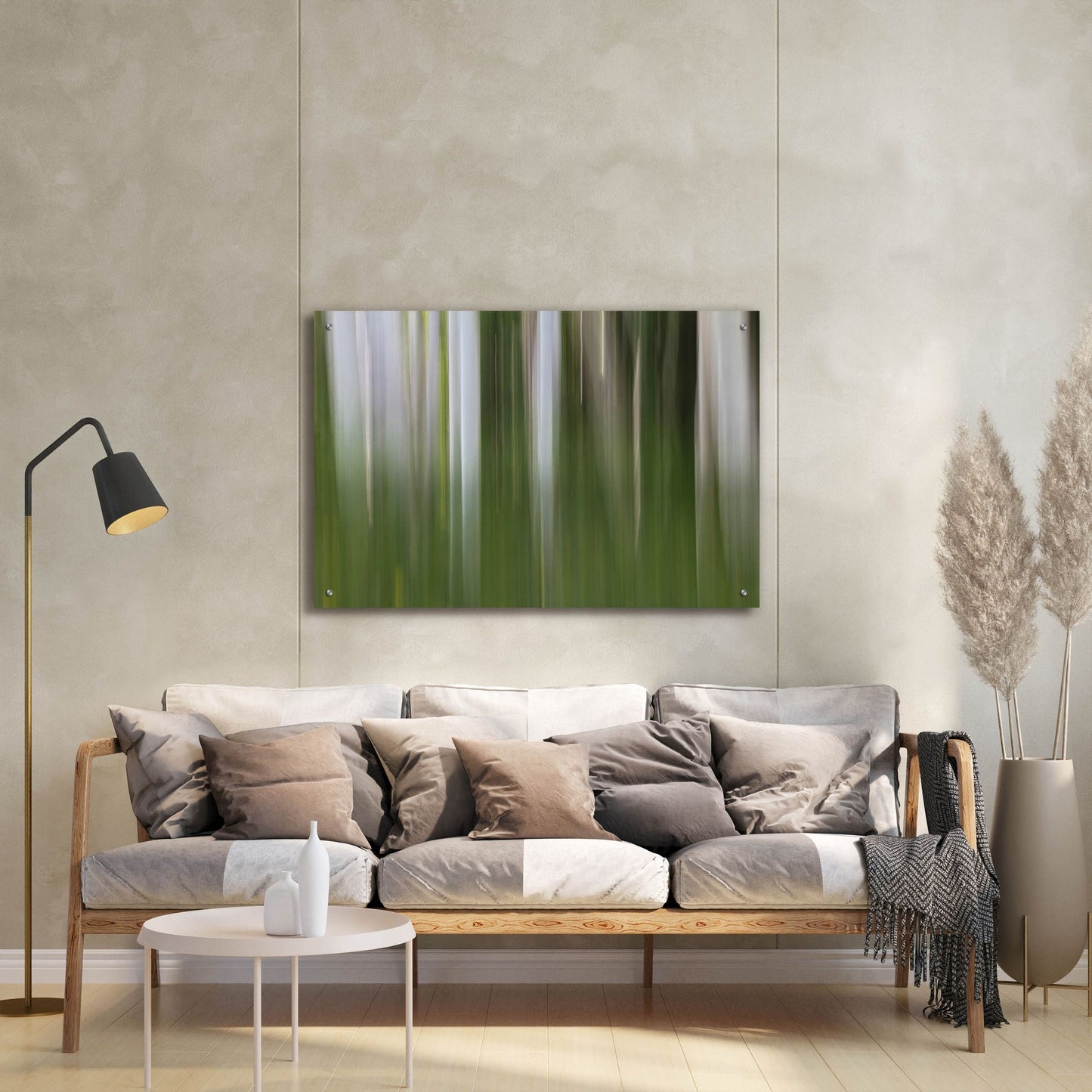 Epic Art 'Aspen Forest In The Spring V1' by Bill Sherrell, Acrylic Glass Wall Art,36x24