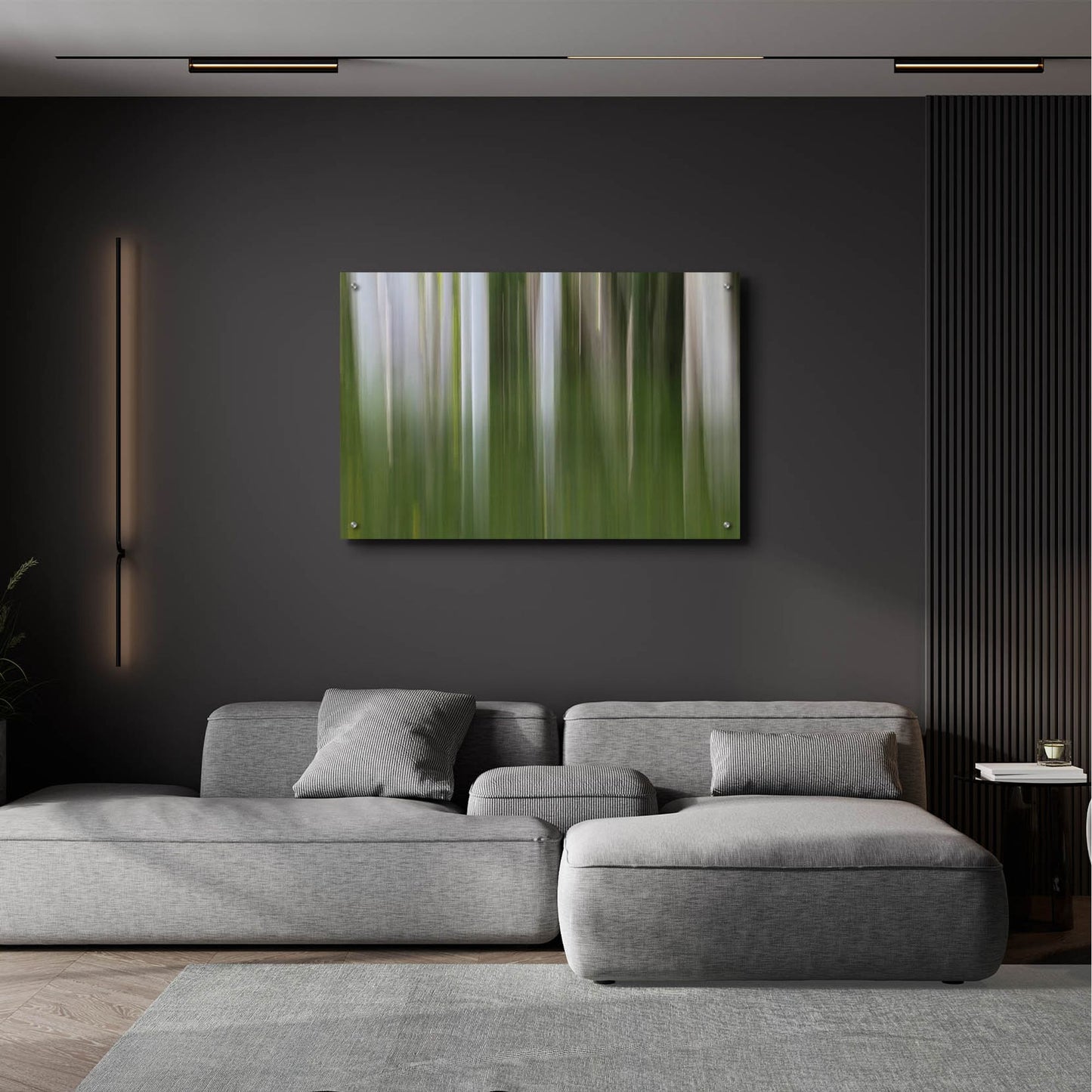 Epic Art 'Aspen Forest In The Spring V1' by Bill Sherrell, Acrylic Glass Wall Art,36x24