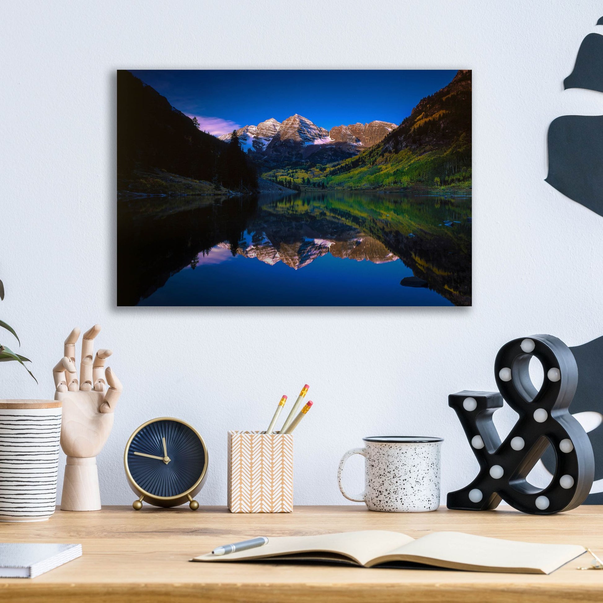 Epic Art 'Autumn At Maroon Bells' by Bill Sherrell, Acrylic Glass Wall Art,16x12