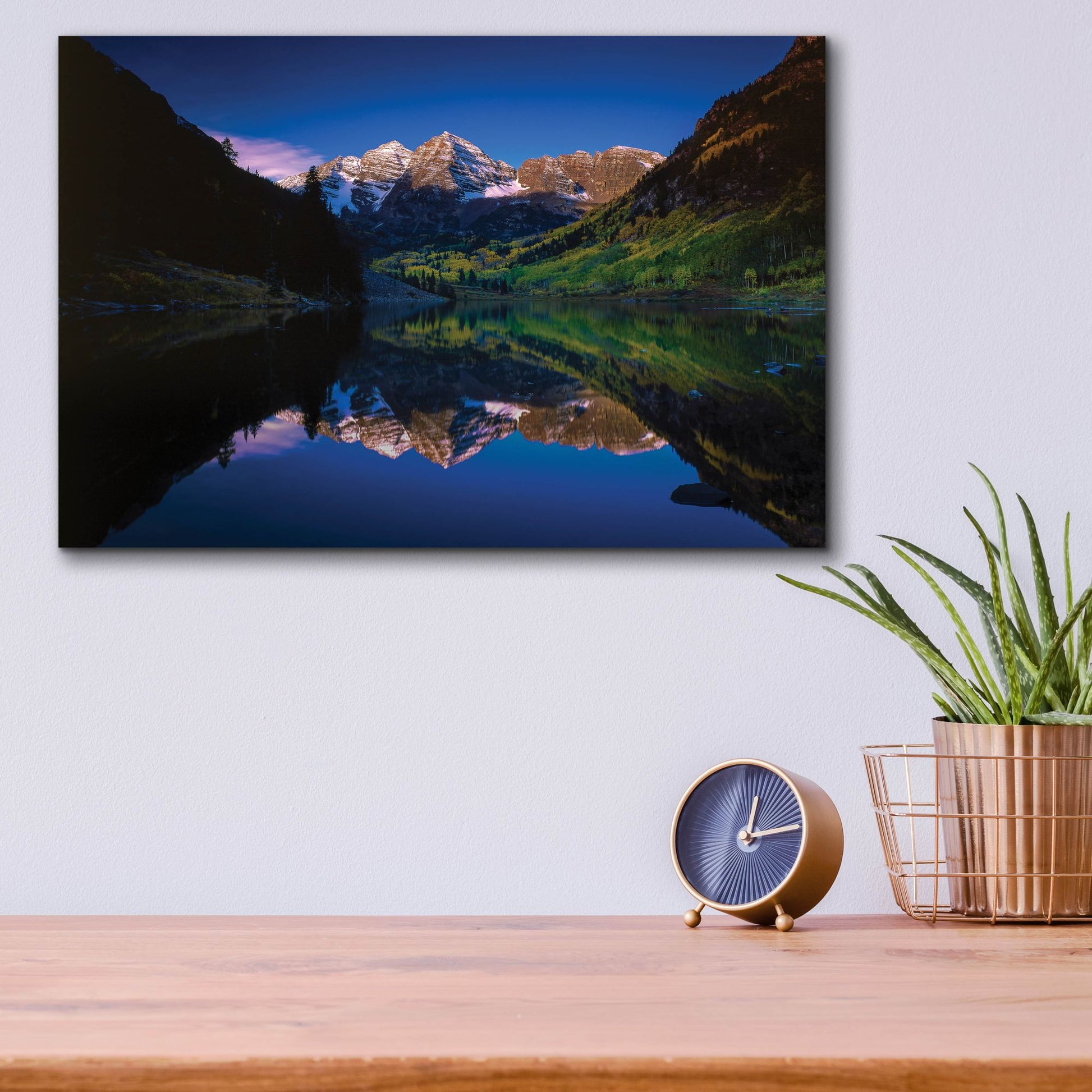 Epic Art 'Autumn At Maroon Bells' by Bill Sherrell, Acrylic Glass Wall Art,16x12