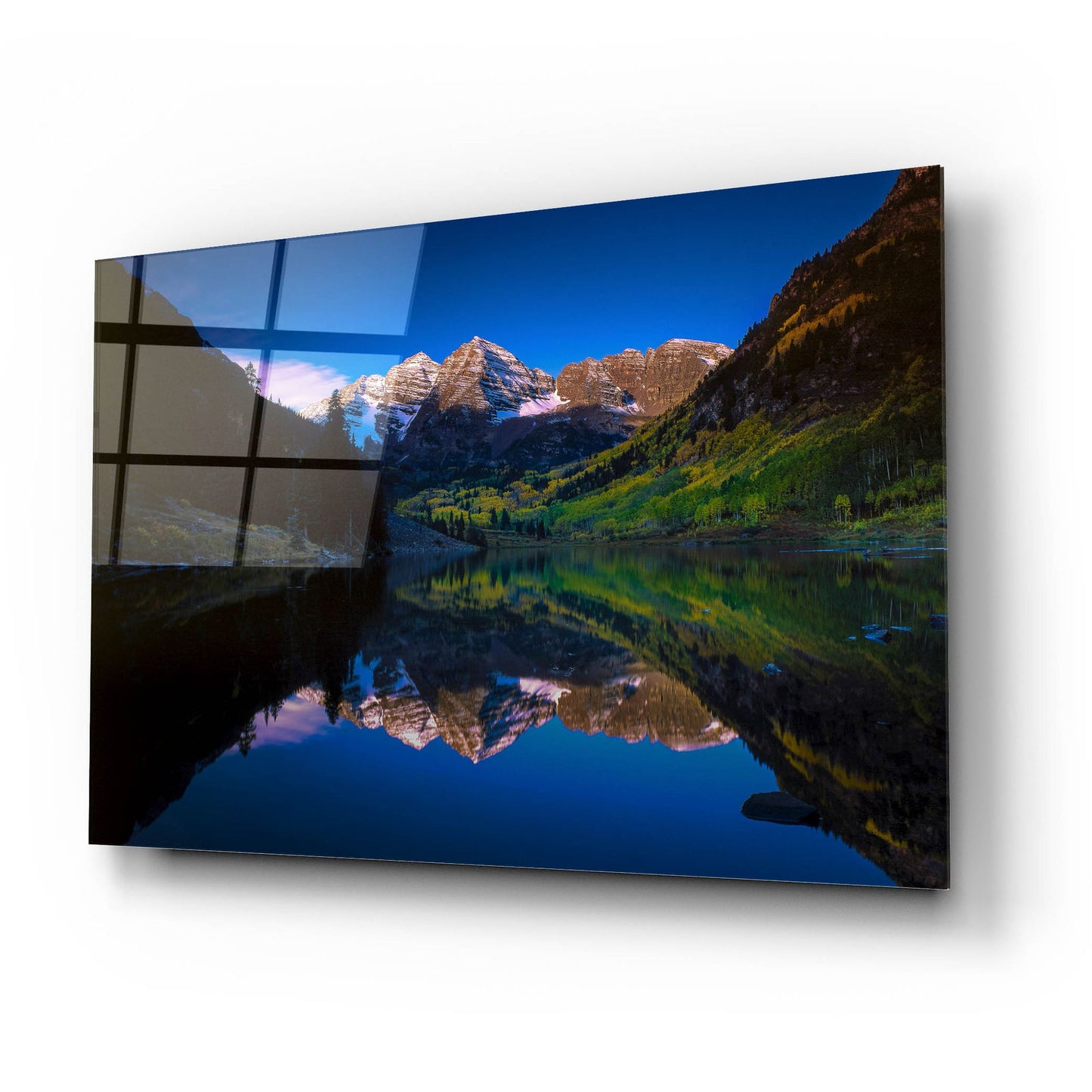 Epic Art 'Autumn At Maroon Bells' by Bill Sherrell, Acrylic Glass Wall Art,24x16