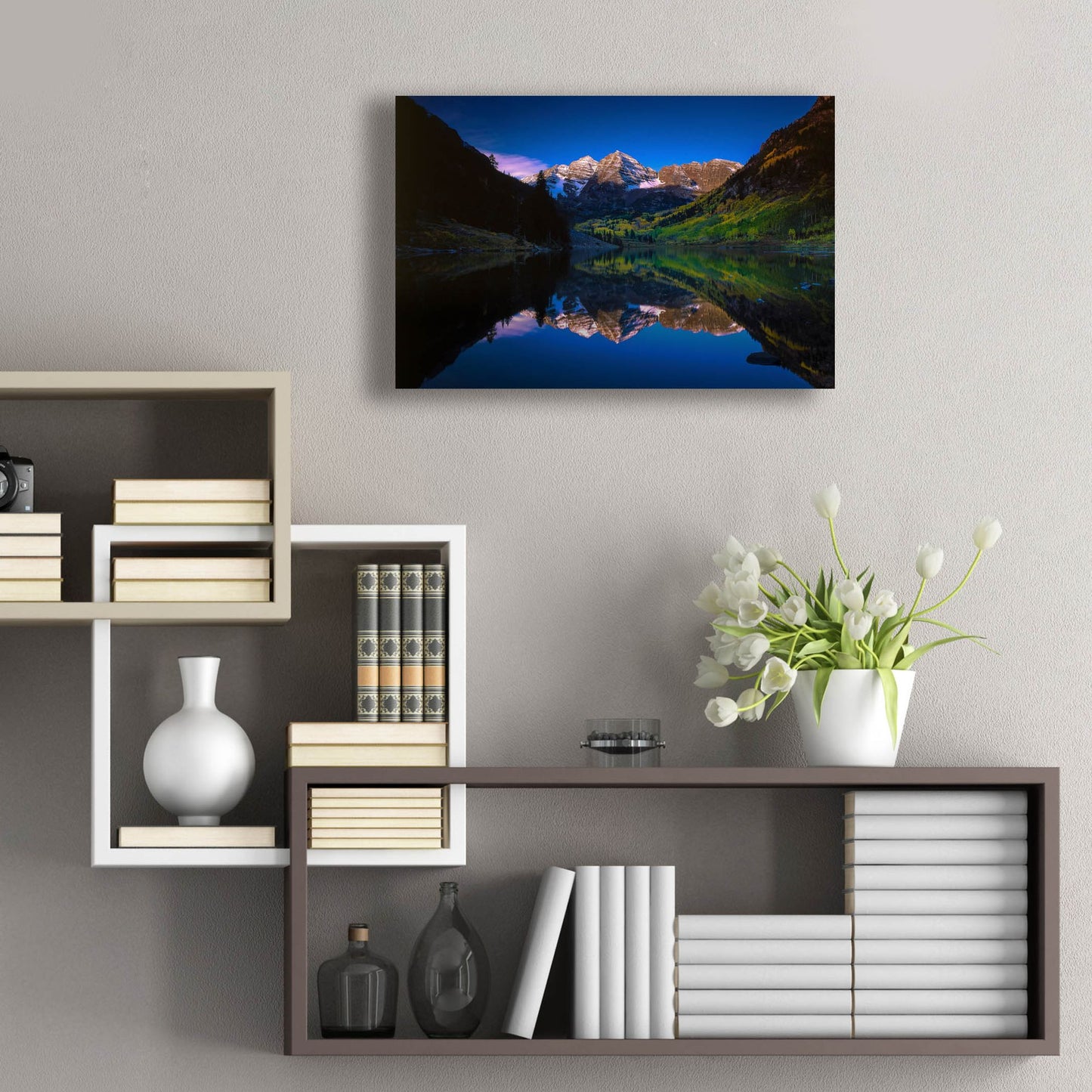 Epic Art 'Autumn At Maroon Bells' by Bill Sherrell, Acrylic Glass Wall Art,24x16