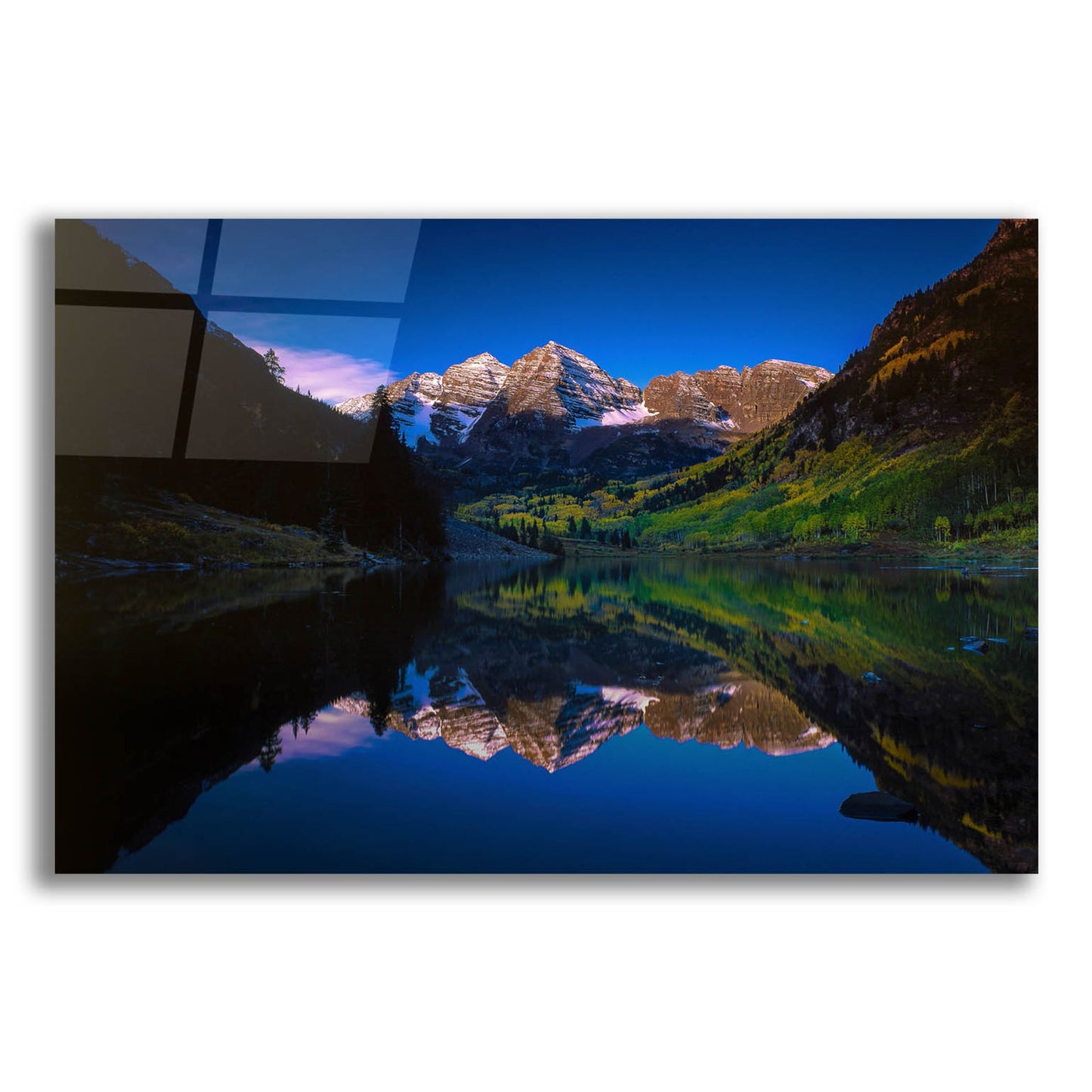 Epic Art 'Autumn At Maroon Bells' by Bill Sherrell, Acrylic Glass Wall Art,24x16