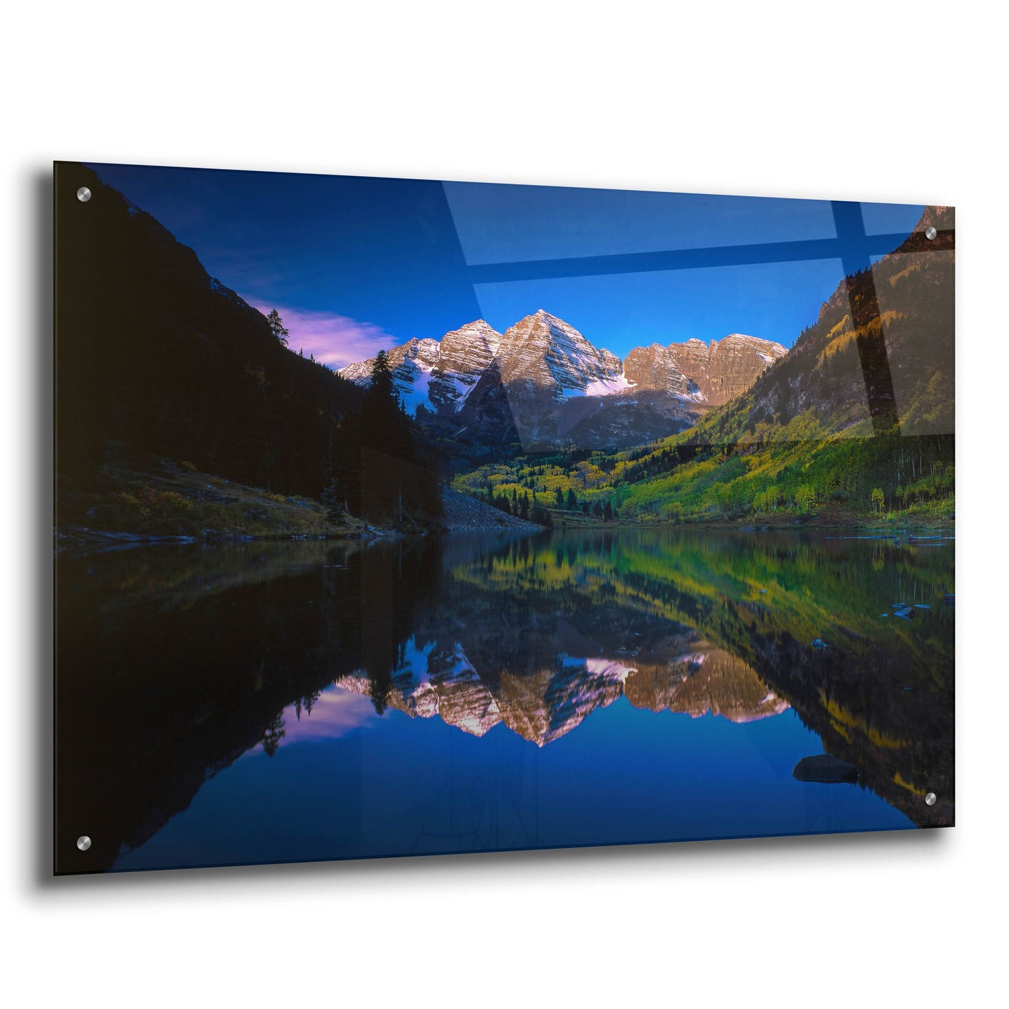 Epic Art 'Autumn At Maroon Bells' by Bill Sherrell, Acrylic Glass Wall Art,36x24