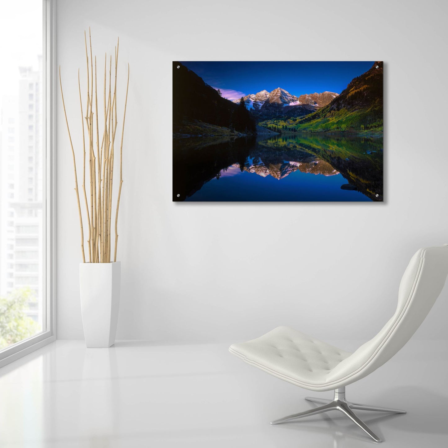 Epic Art 'Autumn At Maroon Bells' by Bill Sherrell, Acrylic Glass Wall Art,36x24
