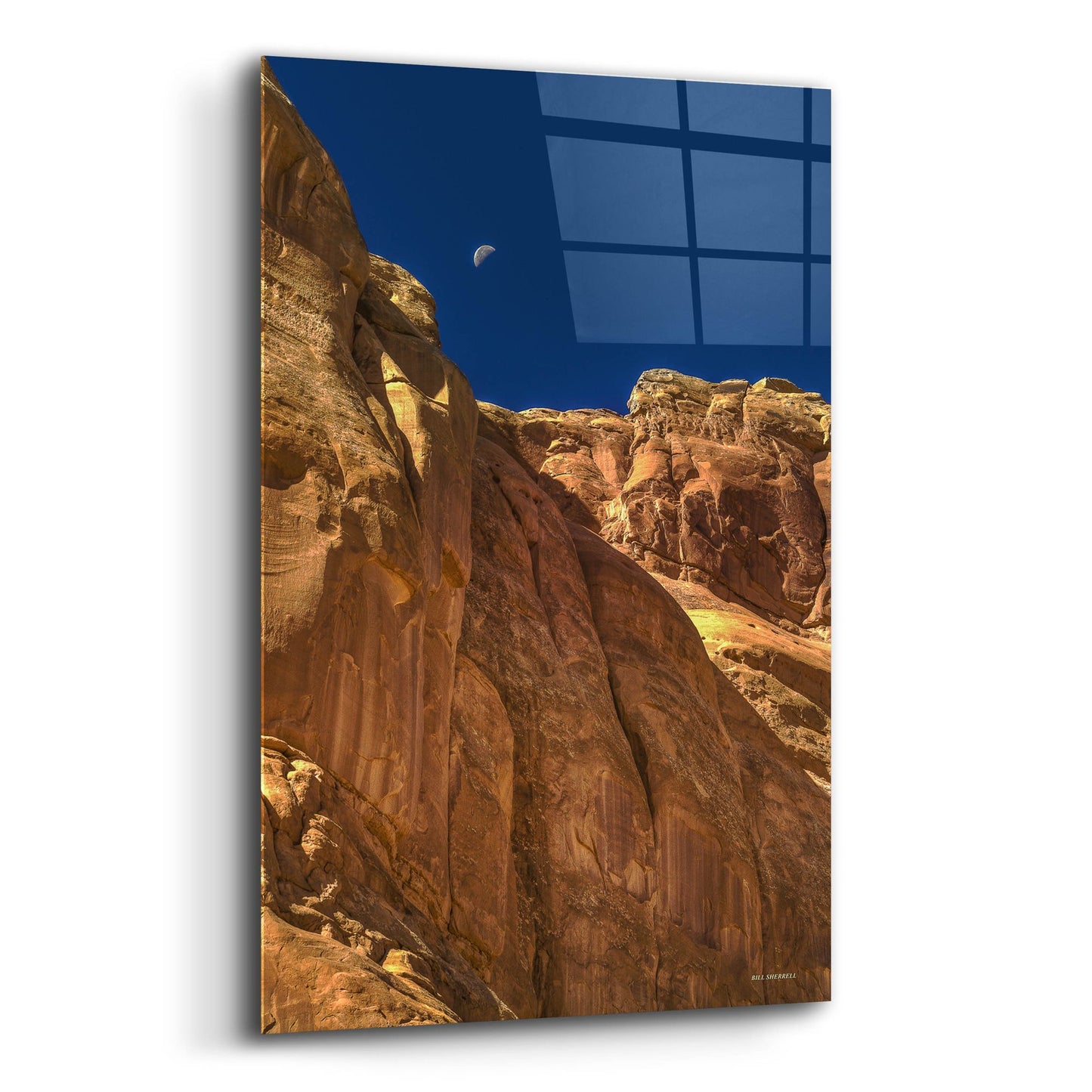 Epic Art 'Towering Moon' by Bill Sherrell, Acrylic Glass Wall Art,16x24