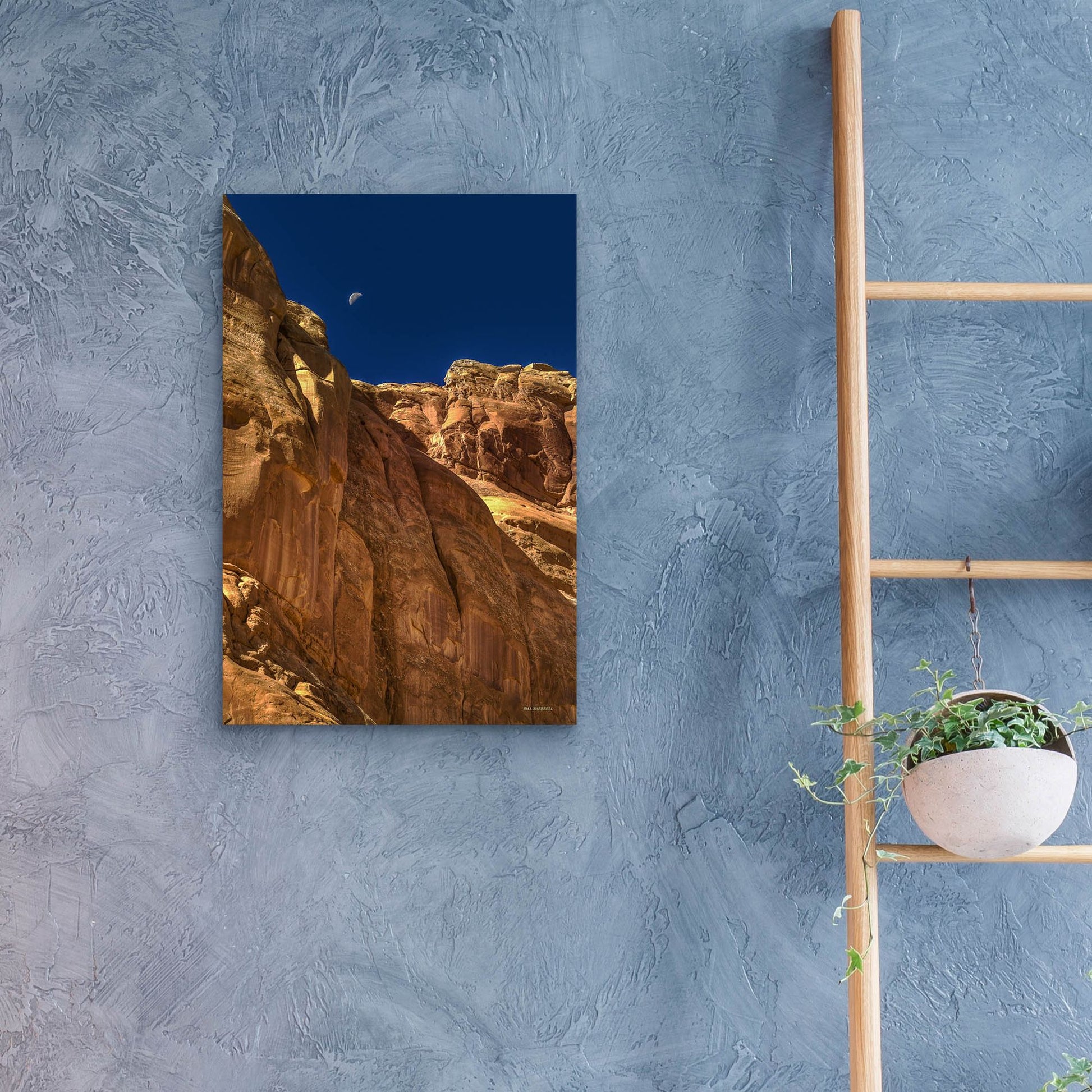 Epic Art 'Towering Moon' by Bill Sherrell, Acrylic Glass Wall Art,16x24
