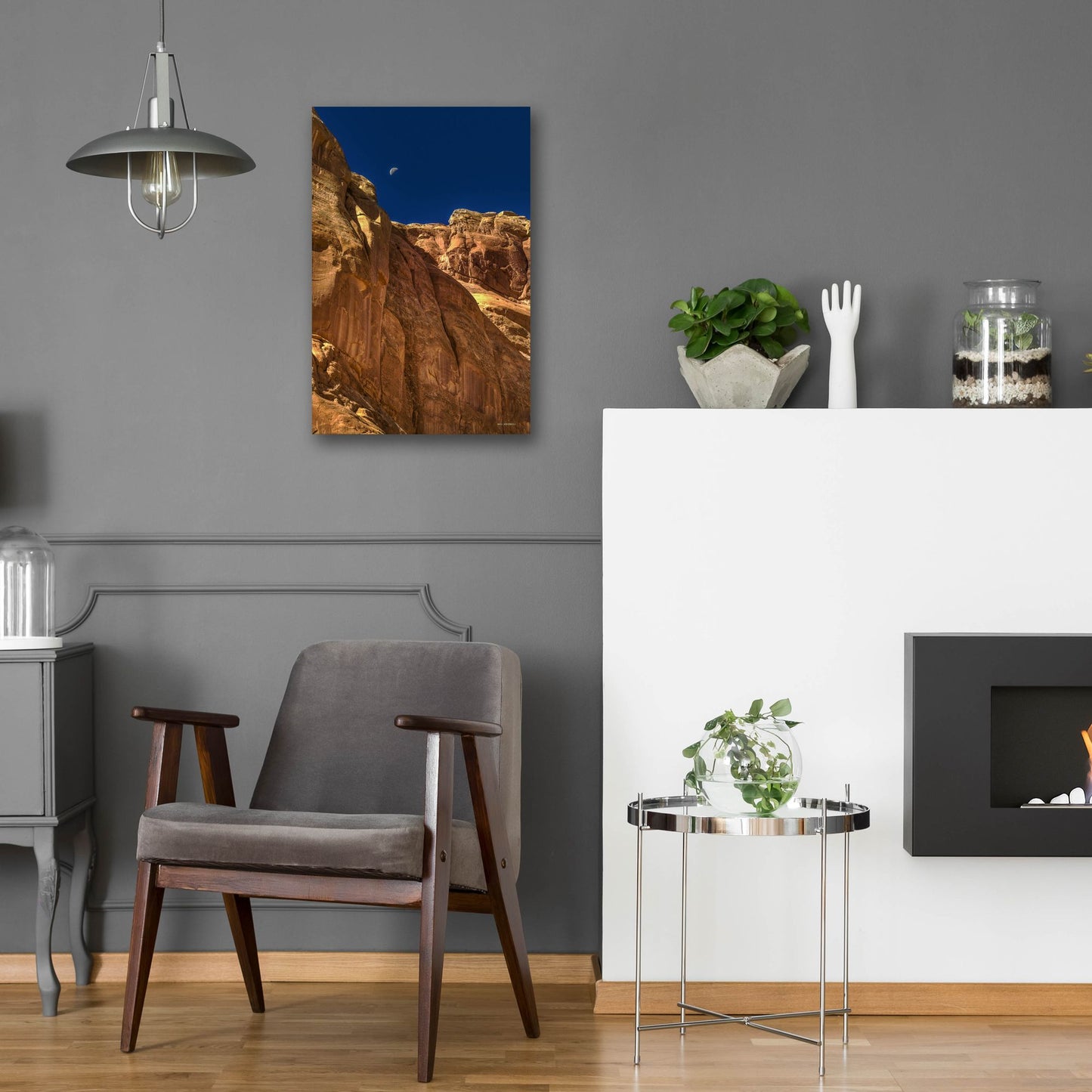 Epic Art 'Towering Moon' by Bill Sherrell, Acrylic Glass Wall Art,16x24