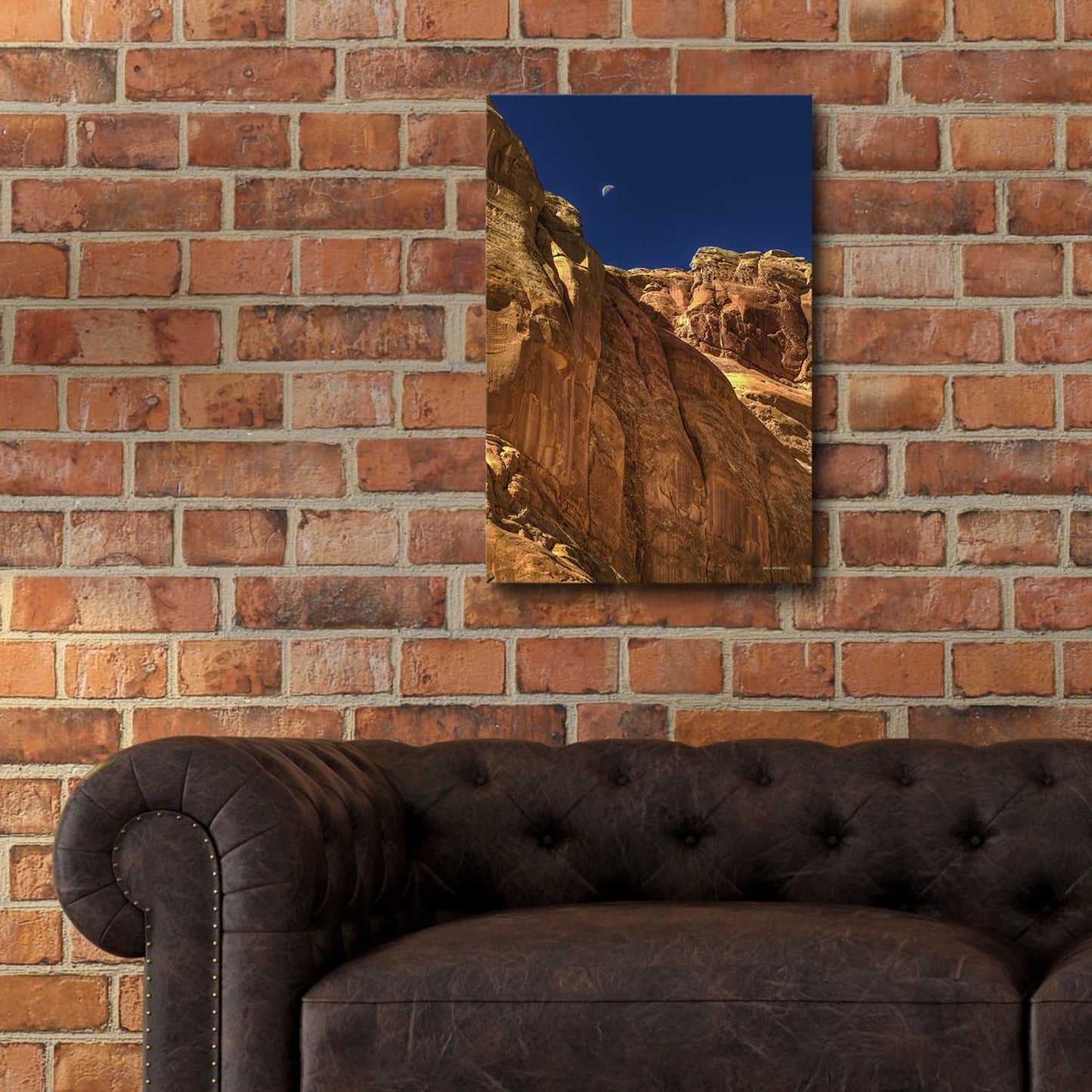Epic Art 'Towering Moon' by Bill Sherrell, Acrylic Glass Wall Art,16x24