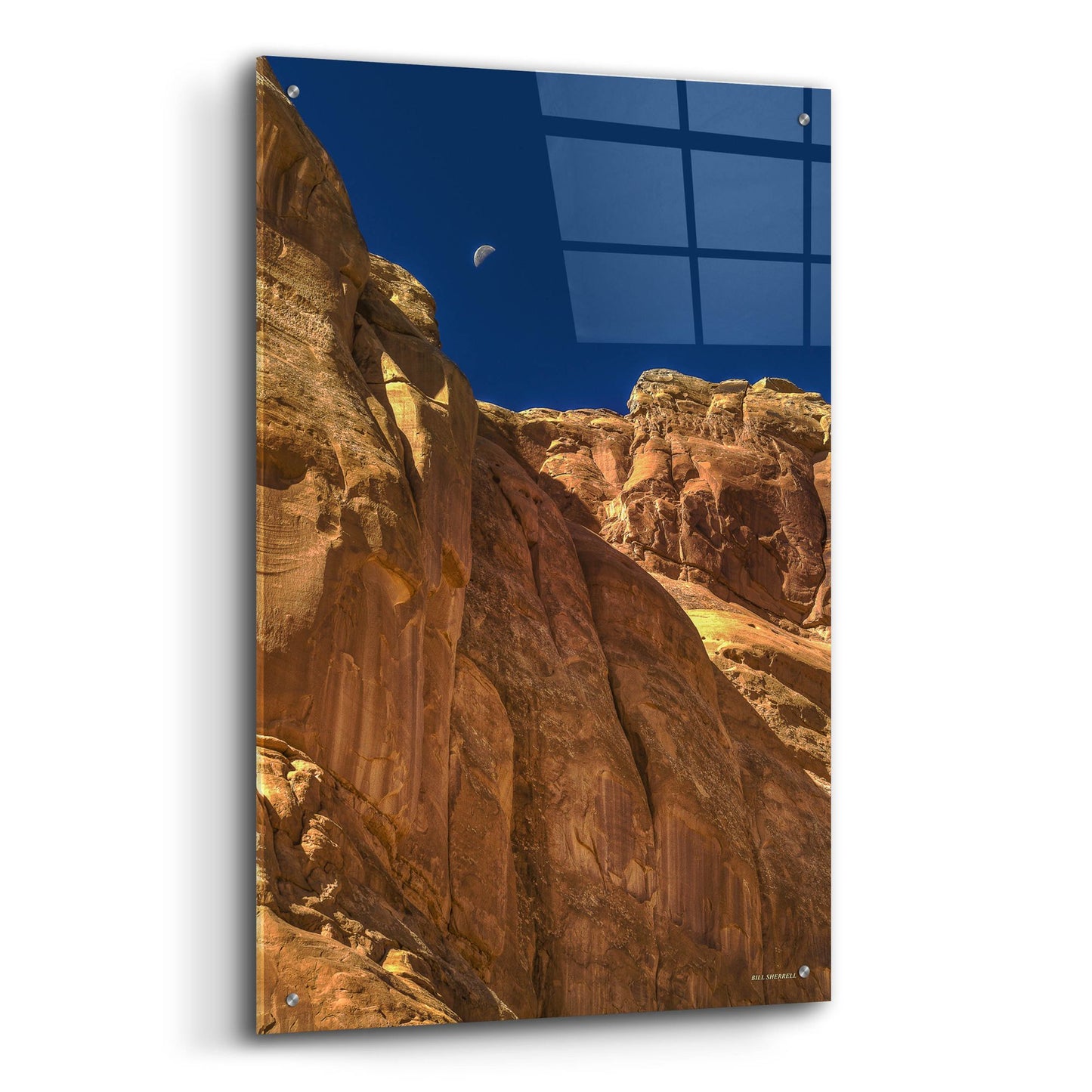 Epic Art 'Towering Moon' by Bill Sherrell, Acrylic Glass Wall Art,24x36