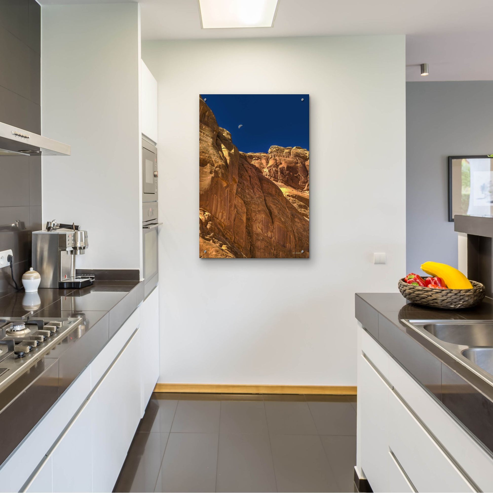 Epic Art 'Towering Moon' by Bill Sherrell, Acrylic Glass Wall Art,24x36