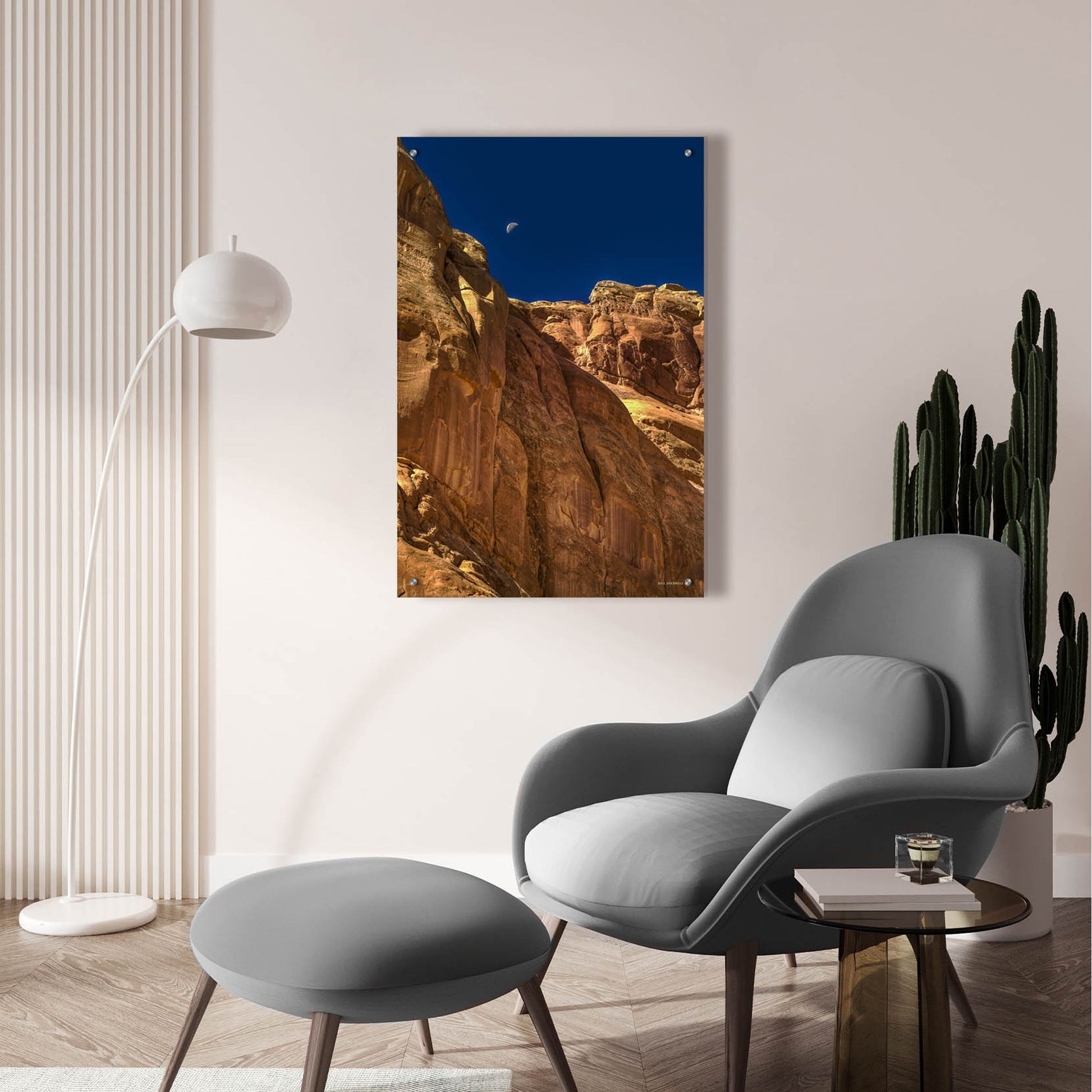 Epic Art 'Towering Moon' by Bill Sherrell, Acrylic Glass Wall Art,24x36