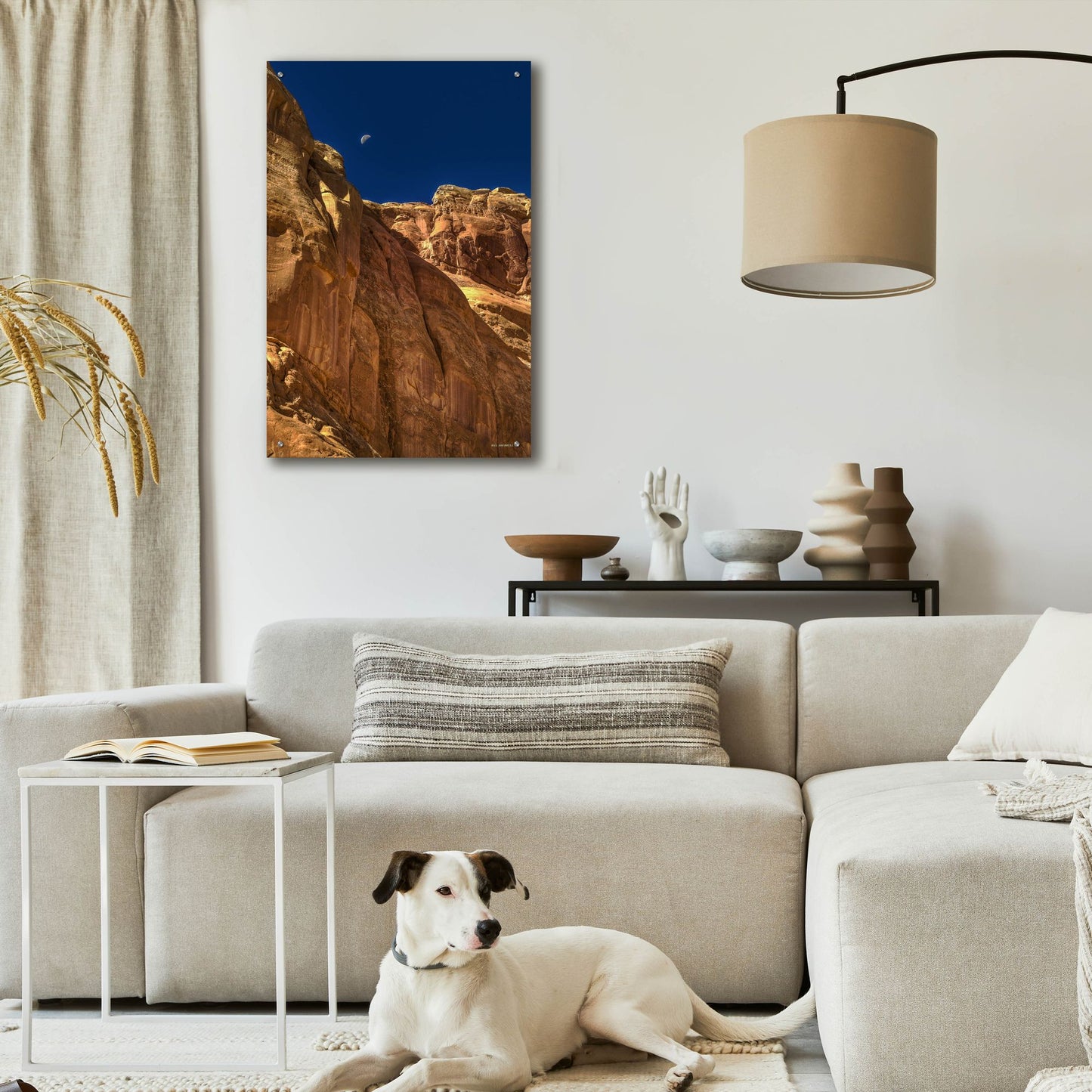 Epic Art 'Towering Moon' by Bill Sherrell, Acrylic Glass Wall Art,24x36