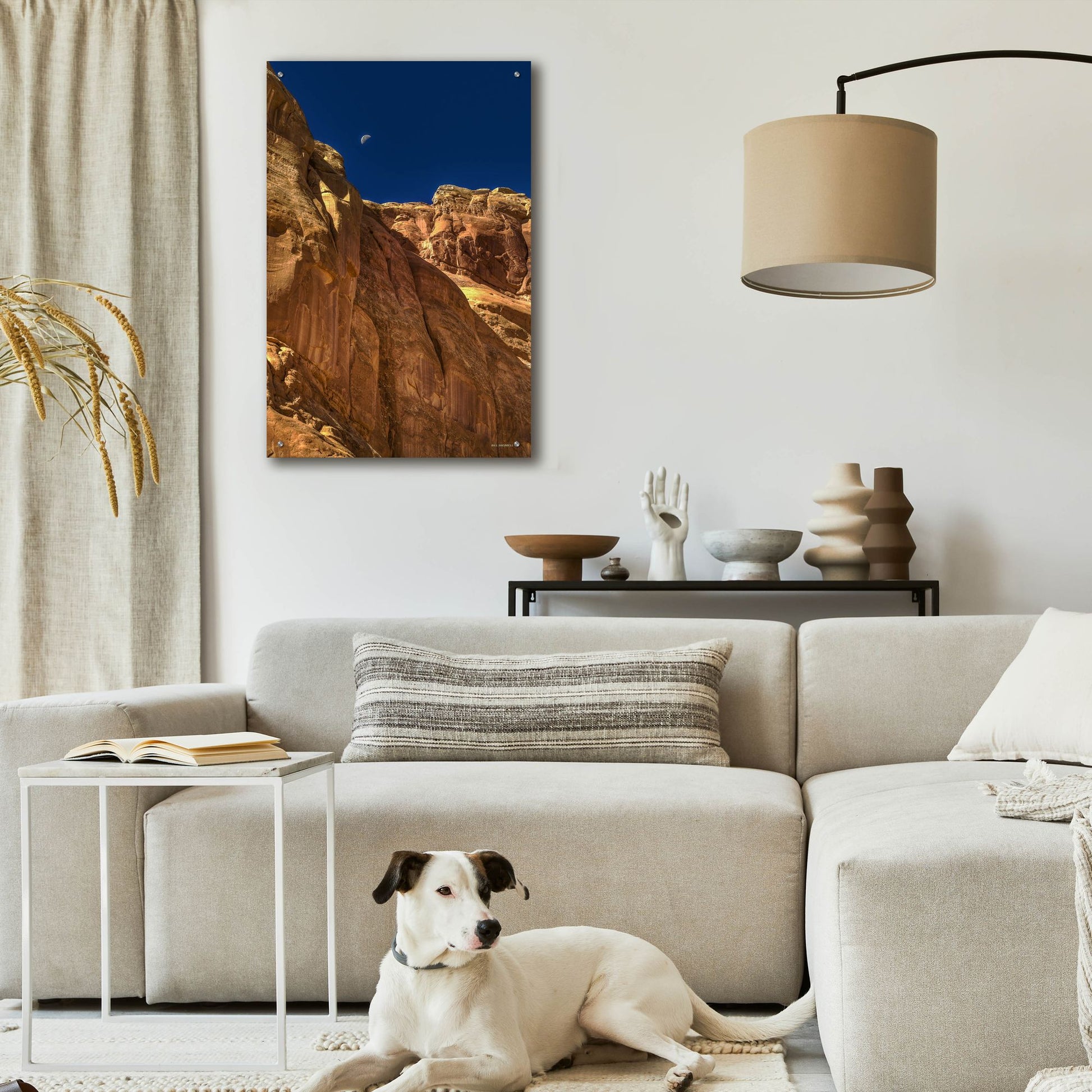 Epic Art 'Towering Moon' by Bill Sherrell, Acrylic Glass Wall Art,24x36