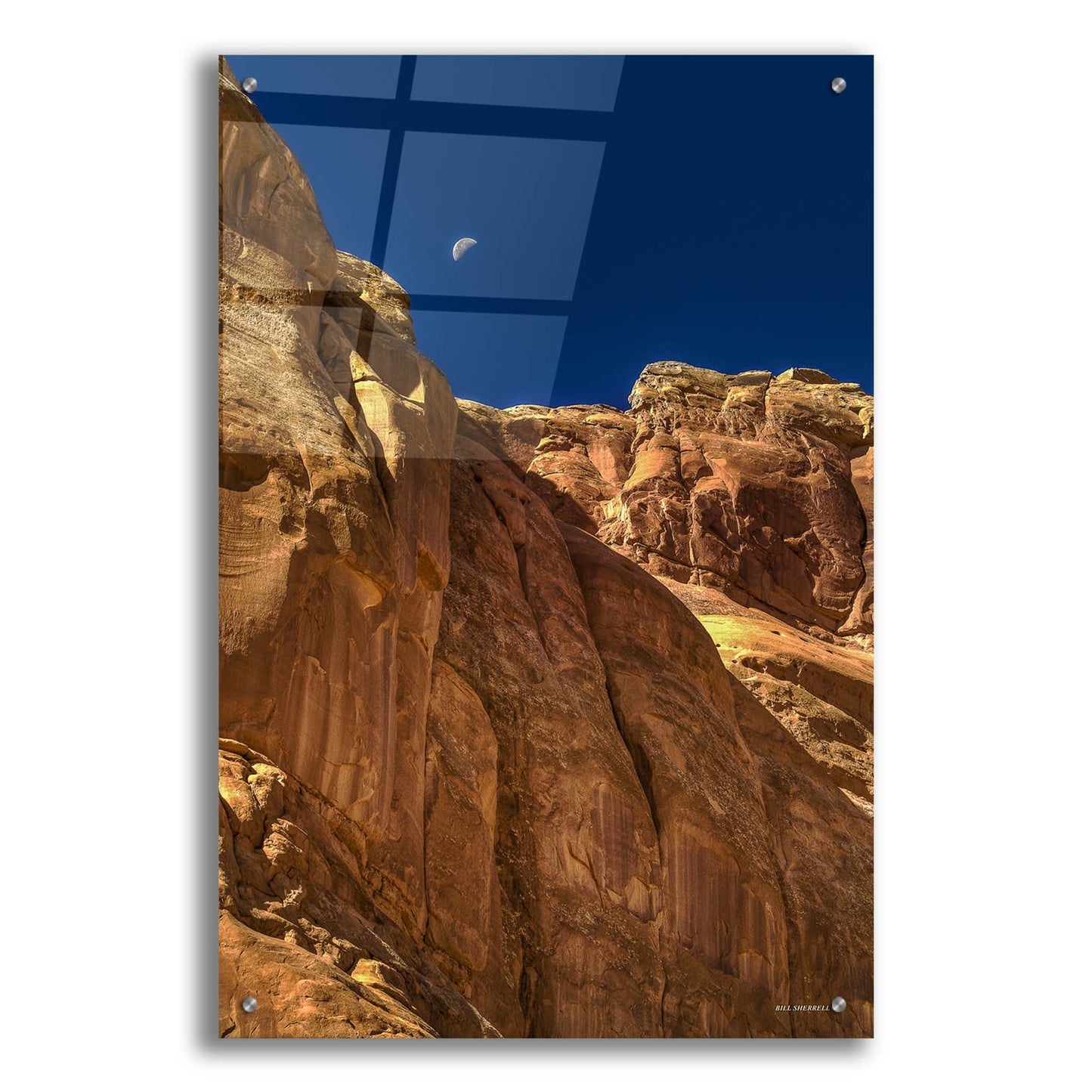 Epic Art 'Towering Moon' by Bill Sherrell, Acrylic Glass Wall Art,24x36