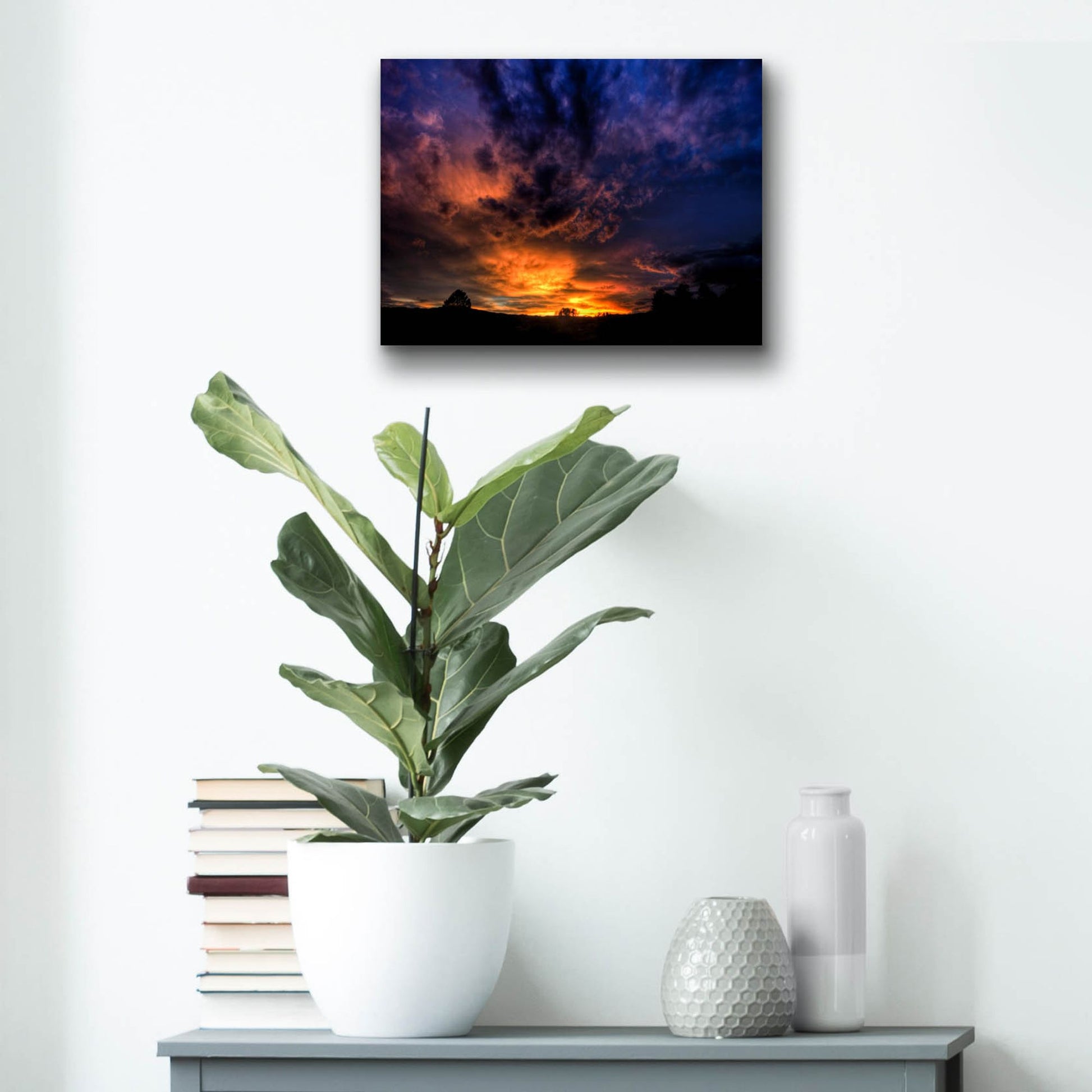 Epic Art 'A Heavenly Sunset' by Bill Sherrell, Acrylic Glass Wall Art,16x12