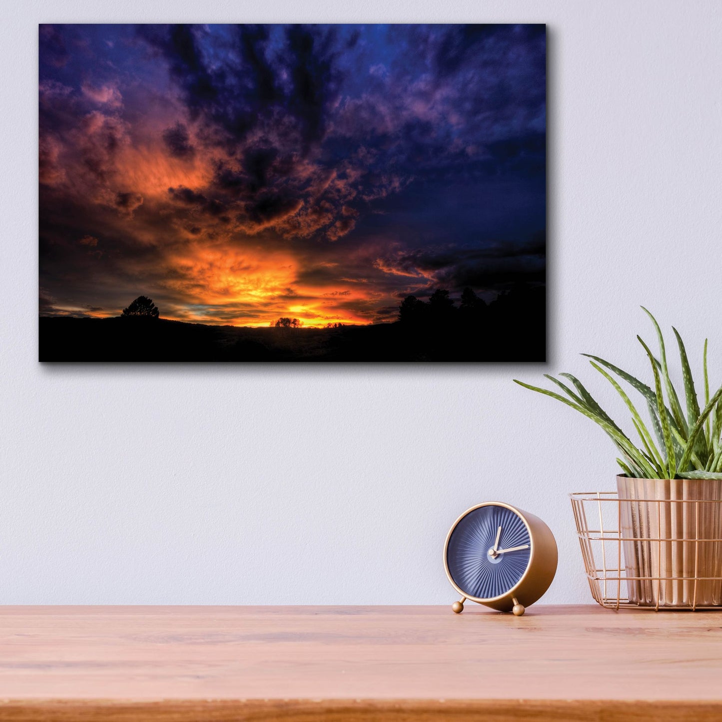 Epic Art 'A Heavenly Sunset' by Bill Sherrell, Acrylic Glass Wall Art,16x12