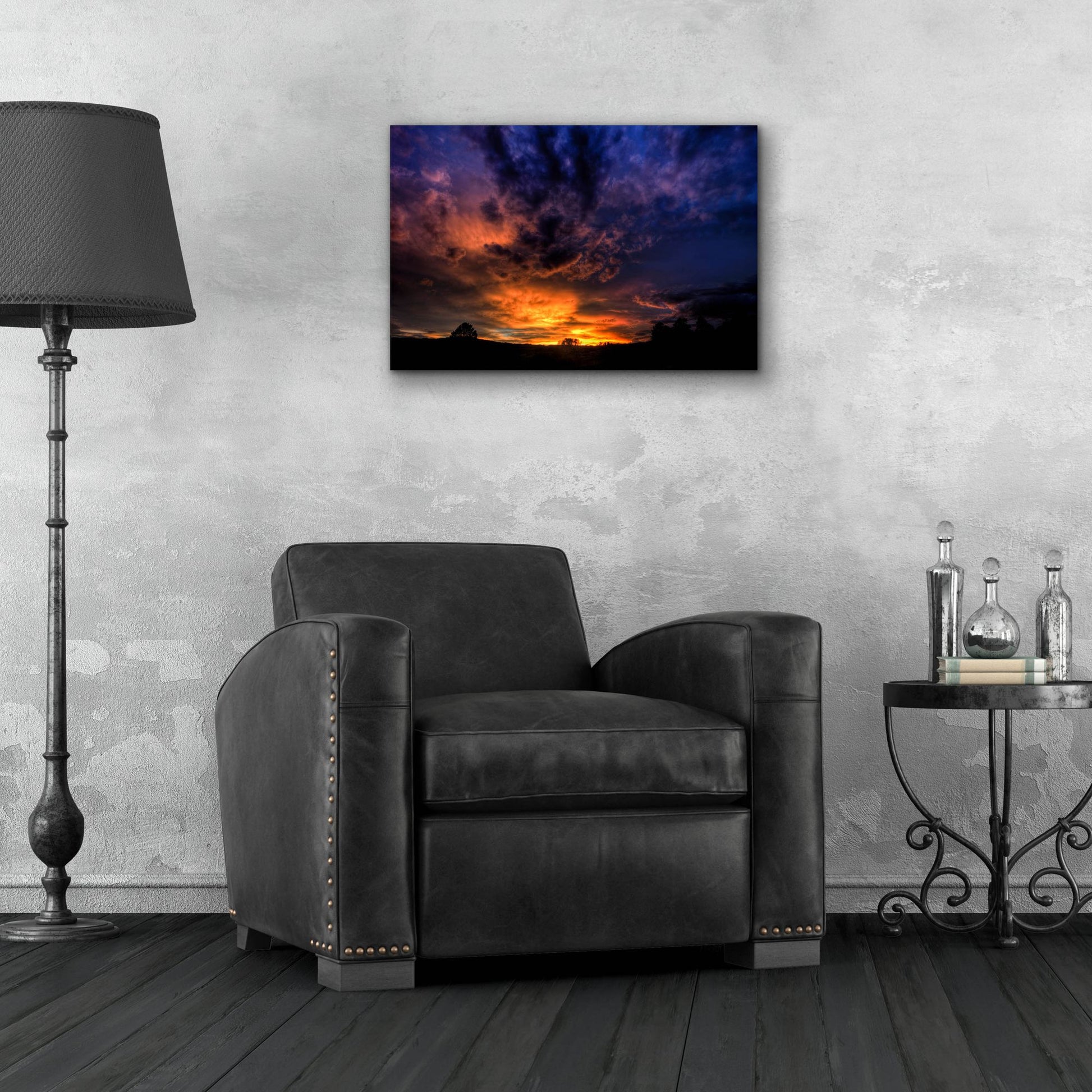 Epic Art 'A Heavenly Sunset' by Bill Sherrell, Acrylic Glass Wall Art,24x16