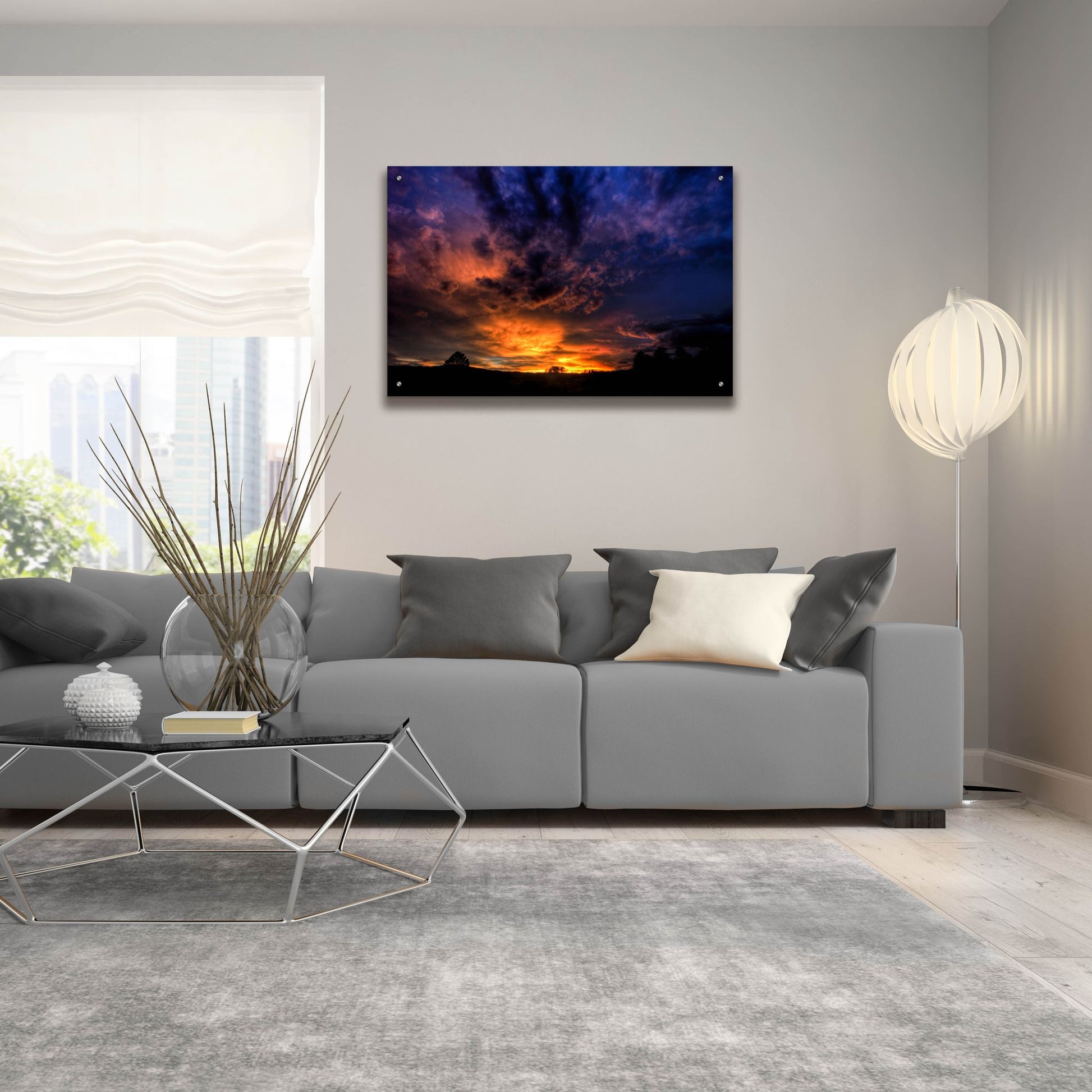 Epic Art 'A Heavenly Sunset' by Bill Sherrell, Acrylic Glass Wall Art,36x24