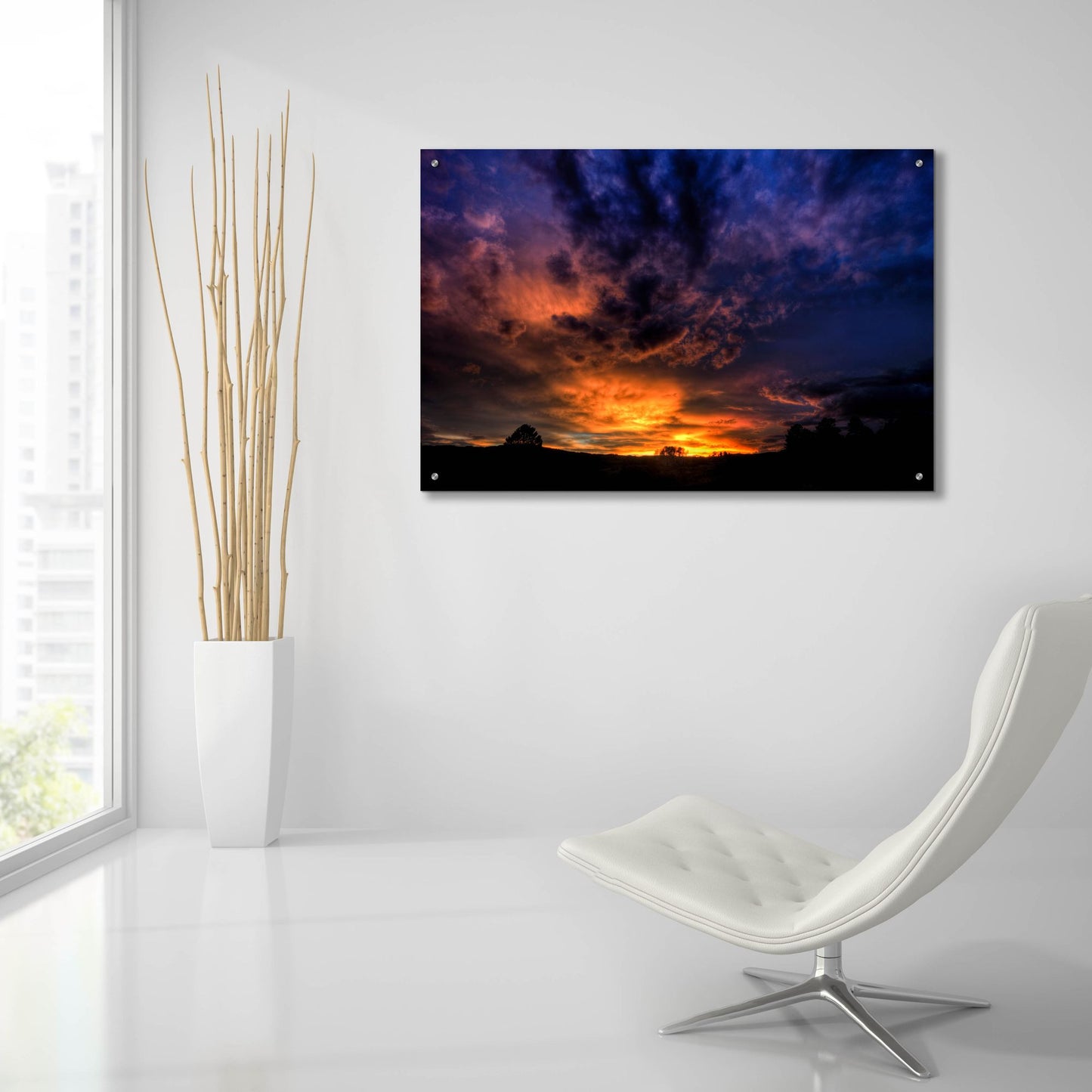 Epic Art 'A Heavenly Sunset' by Bill Sherrell, Acrylic Glass Wall Art,36x24