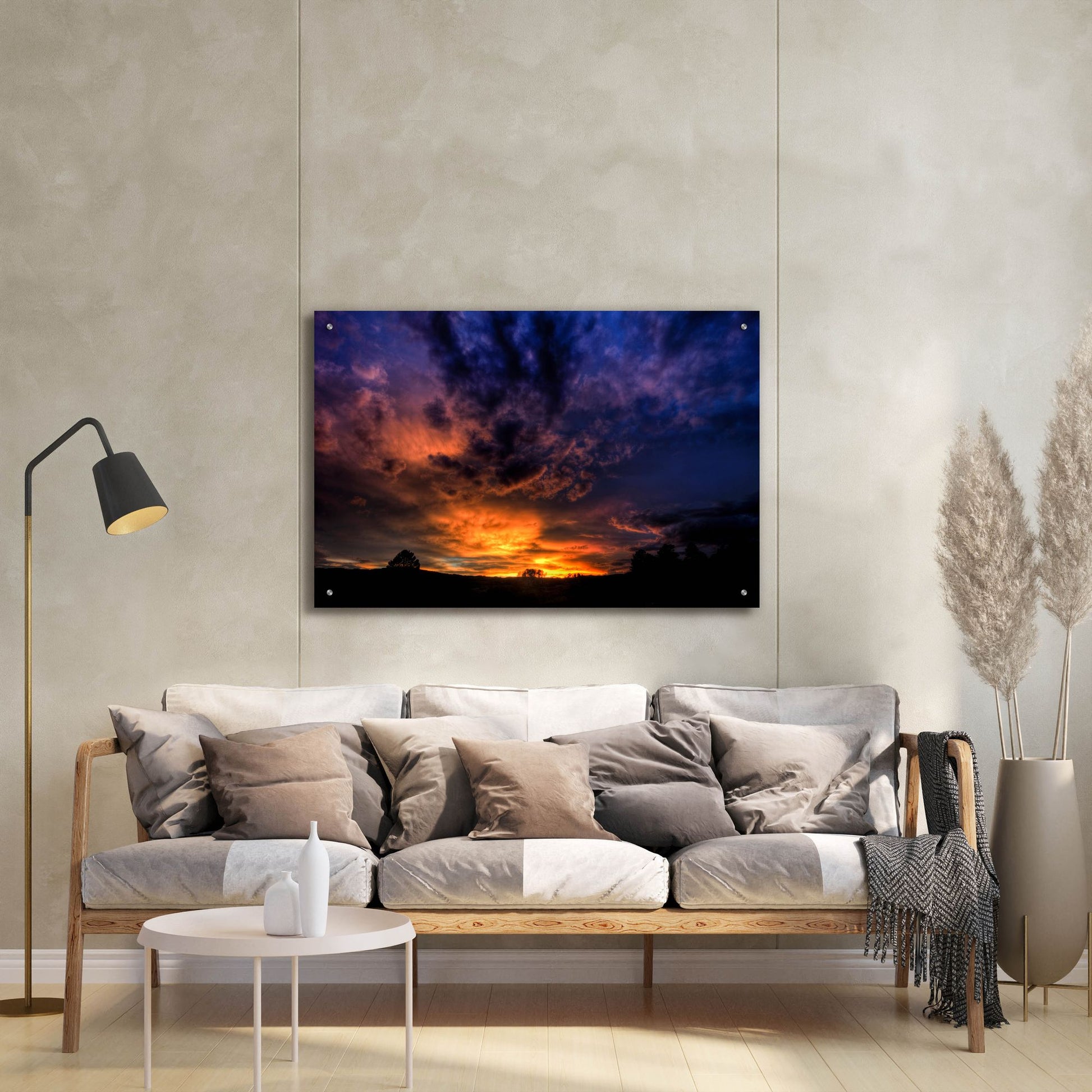 Epic Art 'A Heavenly Sunset' by Bill Sherrell, Acrylic Glass Wall Art,36x24