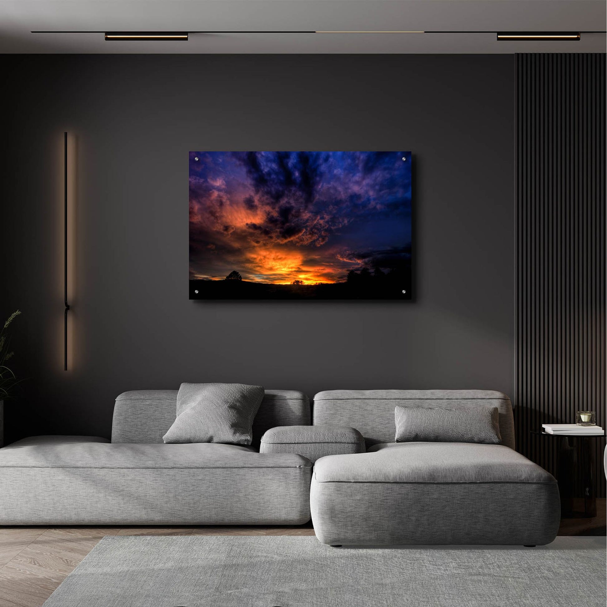 Epic Art 'A Heavenly Sunset' by Bill Sherrell, Acrylic Glass Wall Art,36x24