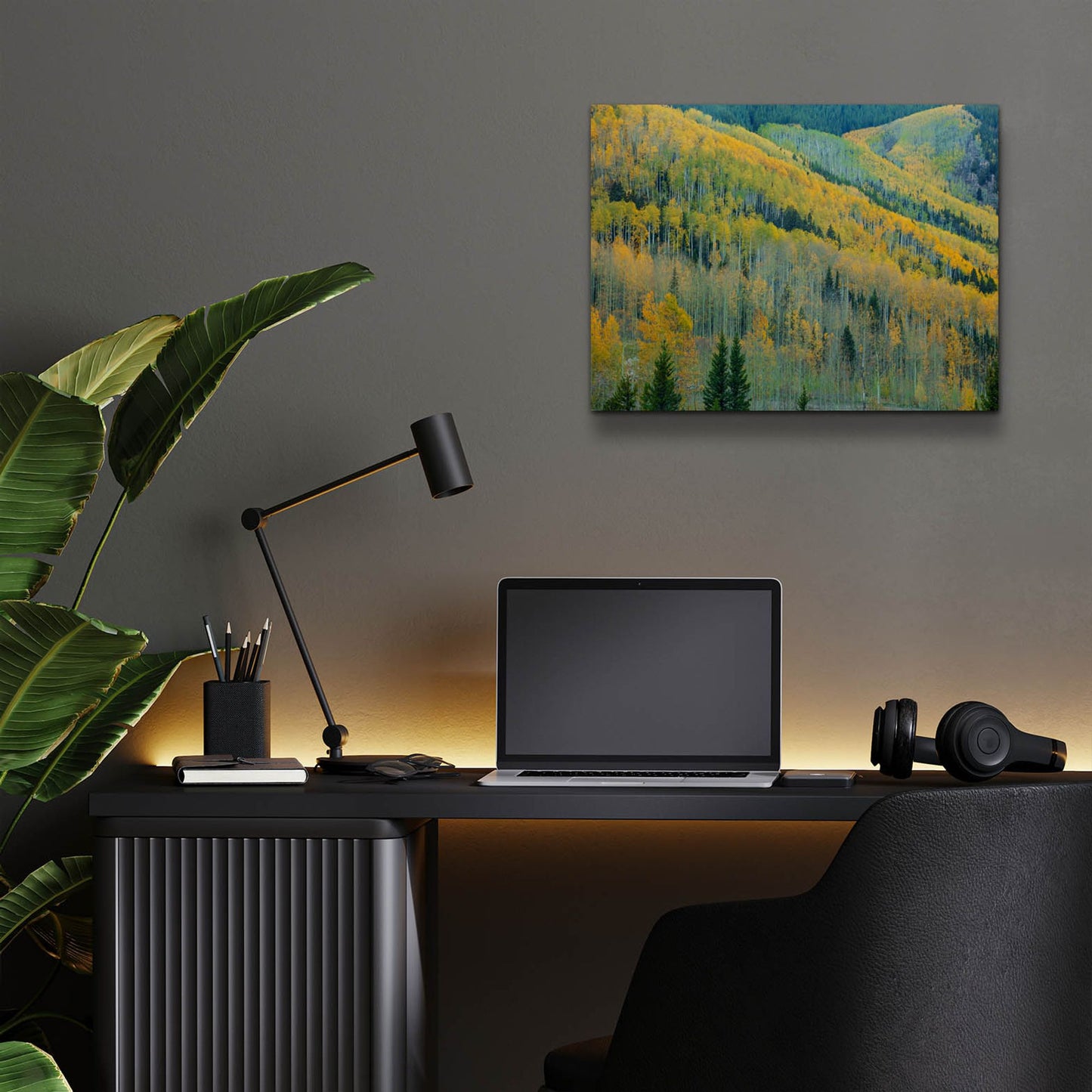 Epic Art 'Aspen Escalators' by Bill Sherrell, Acrylic Glass Wall Art,16x12