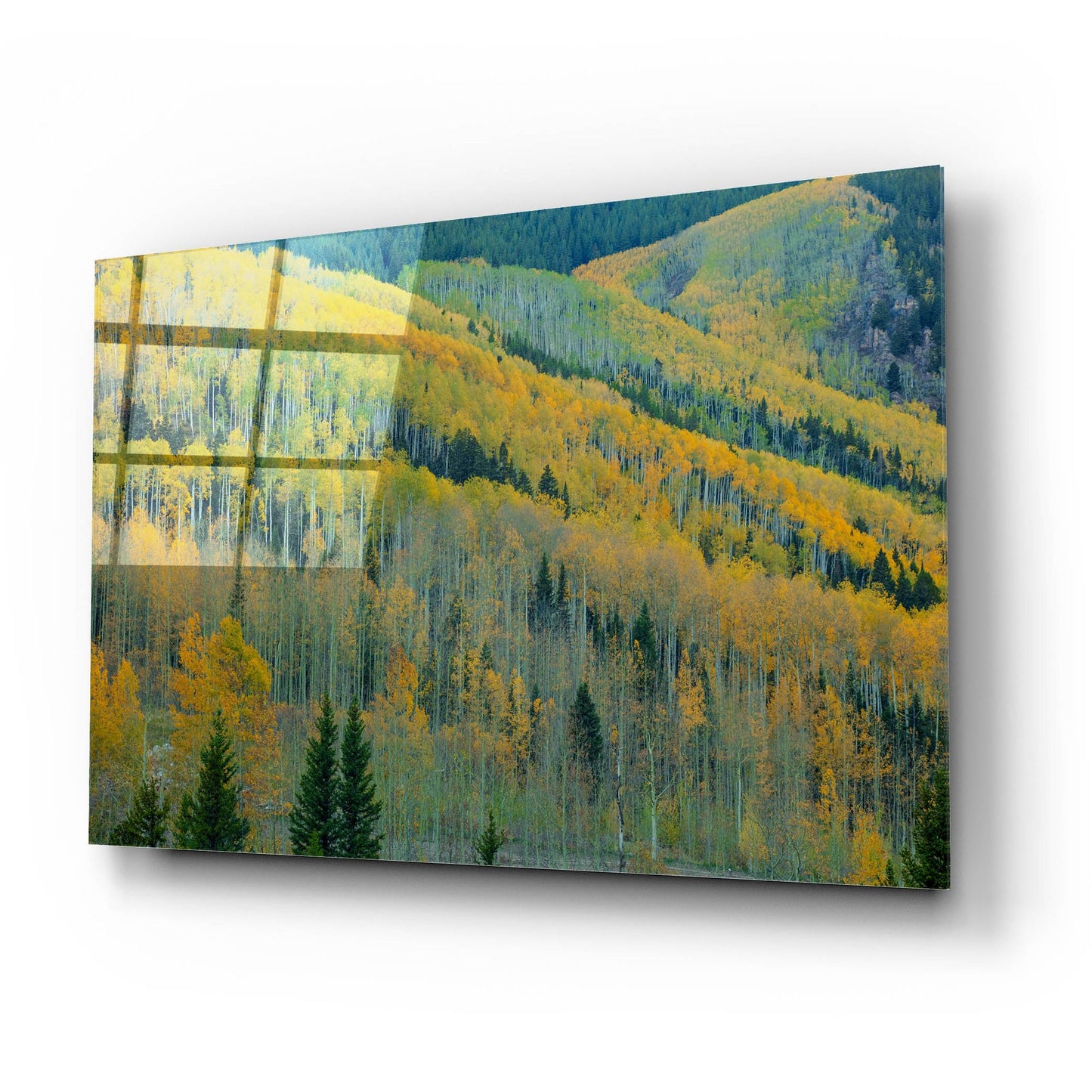 Epic Art 'Aspen Escalators' by Bill Sherrell, Acrylic Glass Wall Art,24x16