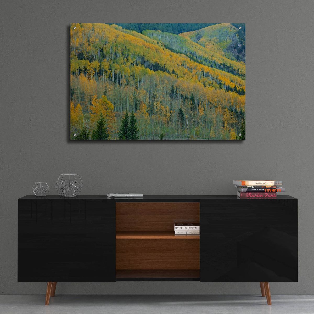 Epic Art 'Aspen Escalators' by Bill Sherrell, Acrylic Glass Wall Art,36x24