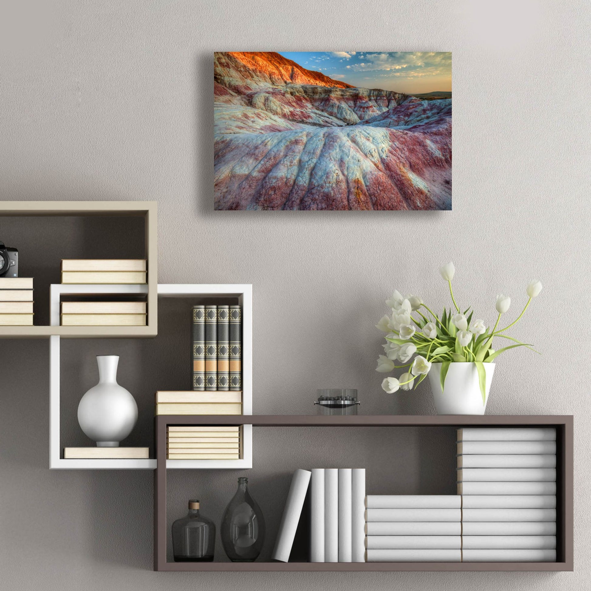 Epic Art 'Circular By Design' by Bill Sherrell, Acrylic Glass Wall Art,24x16
