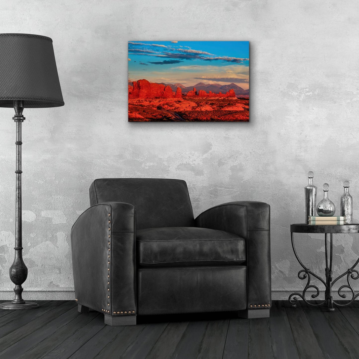 Epic Art 'Glowing Rock Towers At Sunset' by Bill Sherrell, Acrylic Glass Wall Art,24x16