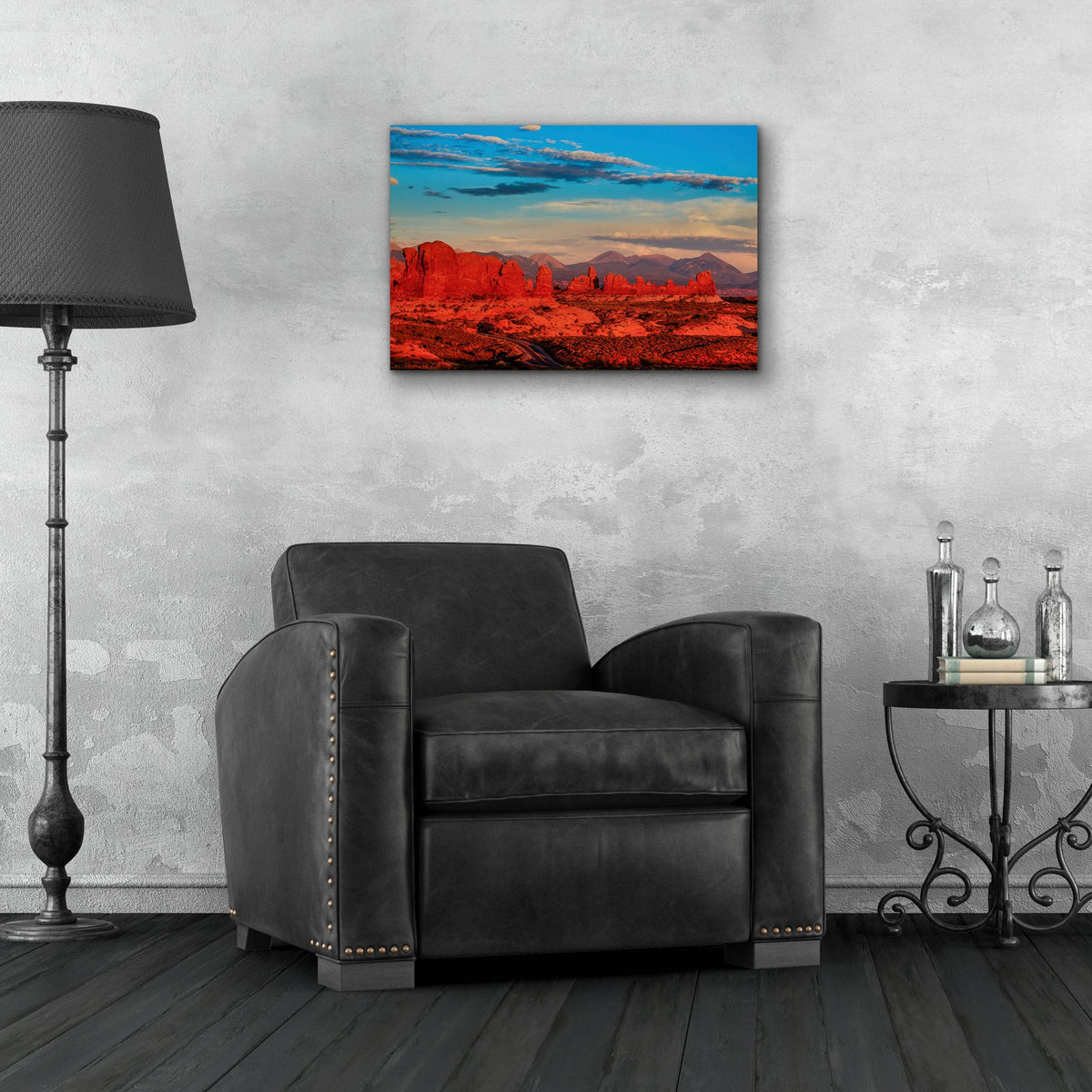 Epic Art 'Glowing Rock Towers At Sunset' by Bill Sherrell, Acrylic Glass Wall Art,24x16