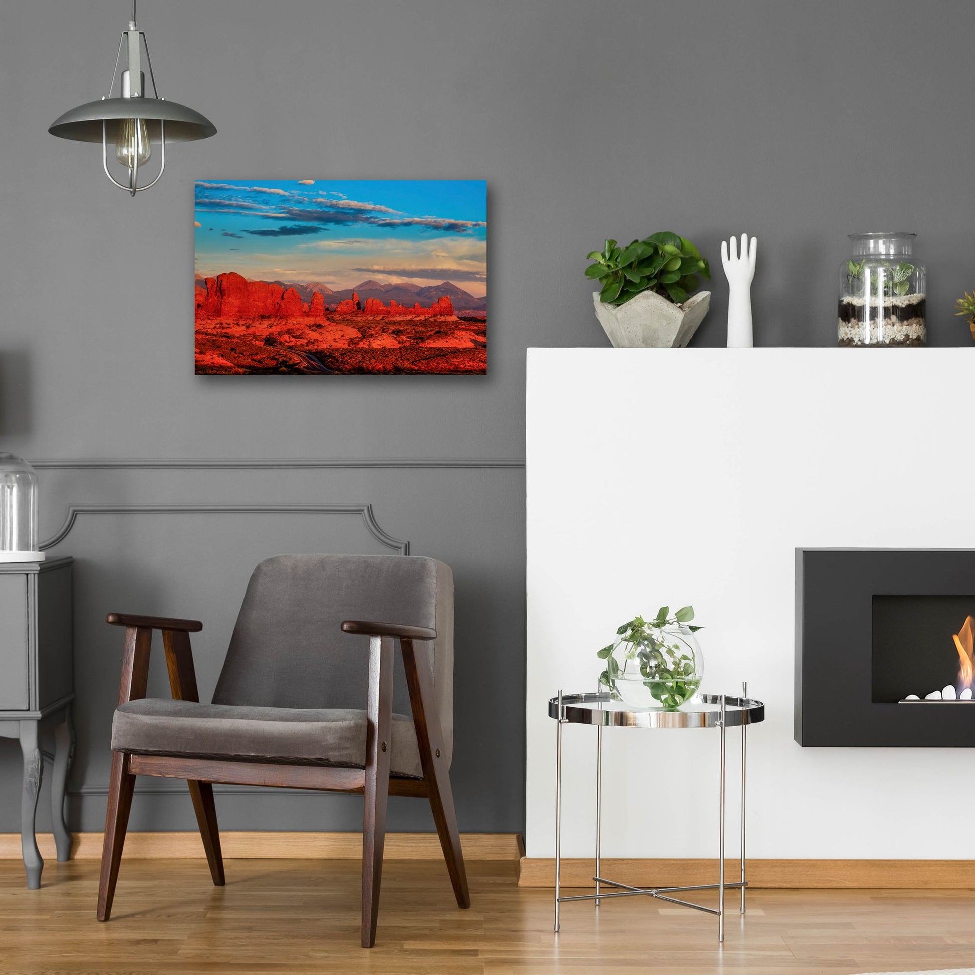 Epic Art 'Glowing Rock Towers At Sunset' by Bill Sherrell, Acrylic Glass Wall Art,24x16