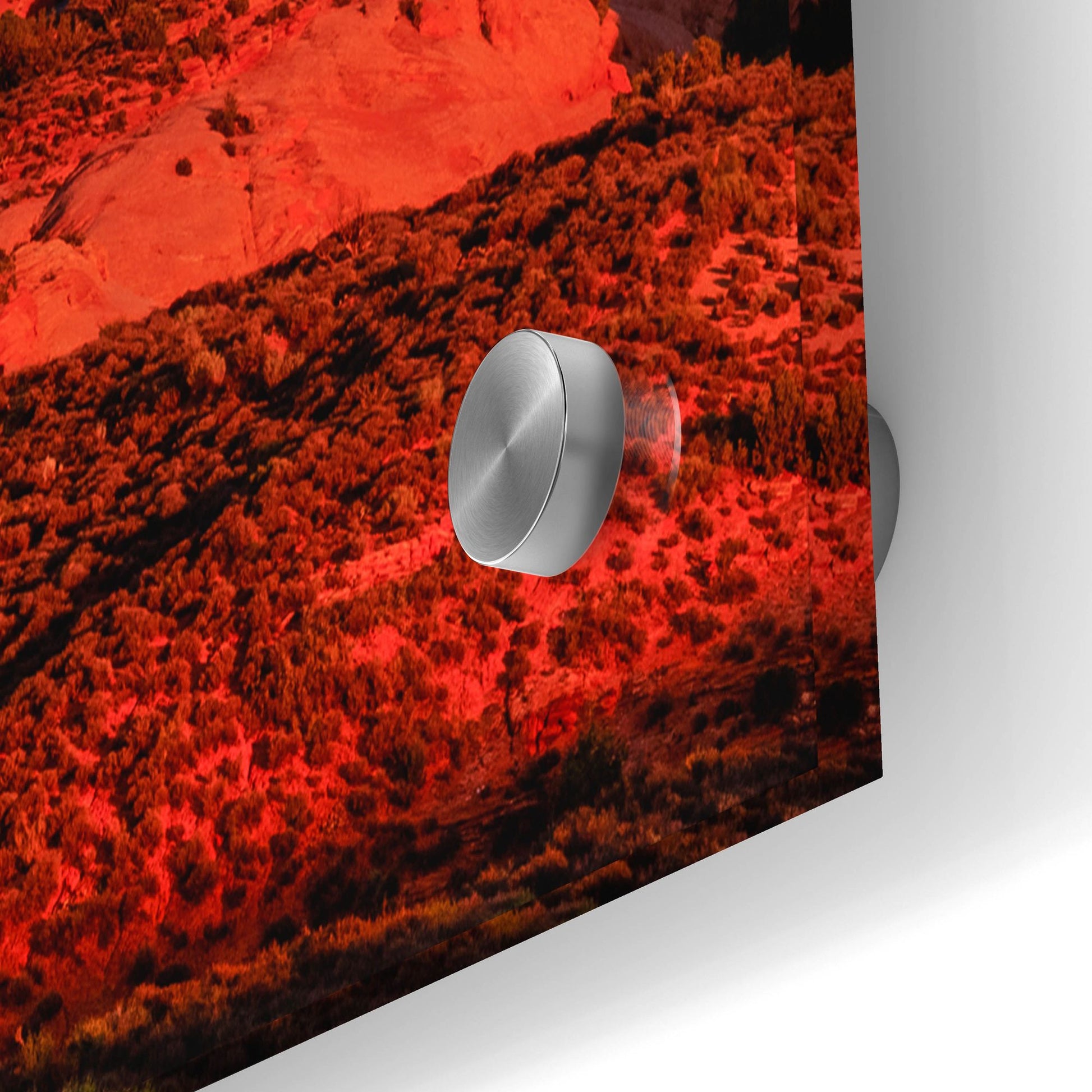Epic Art 'Glowing Rock Towers At Sunset' by Bill Sherrell, Acrylic Glass Wall Art,36x24