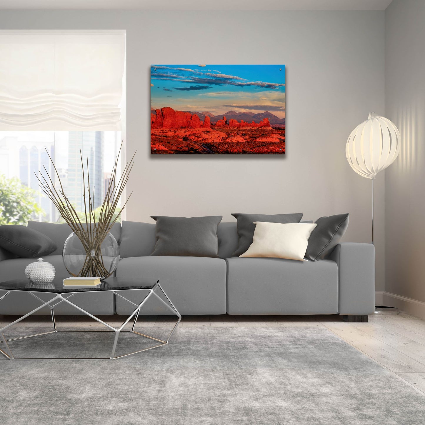 Epic Art 'Glowing Rock Towers At Sunset' by Bill Sherrell, Acrylic Glass Wall Art,36x24