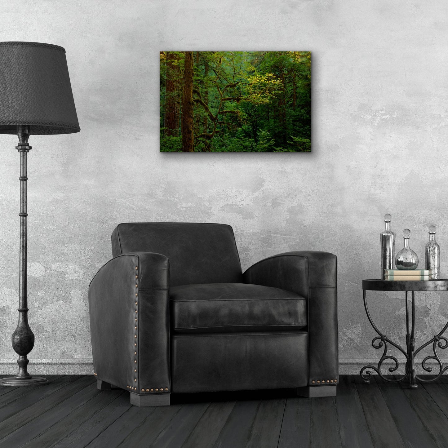 Epic Art 'Light In A Dark Forest' by Bill Sherrell, Acrylic Glass Wall Art,24x16